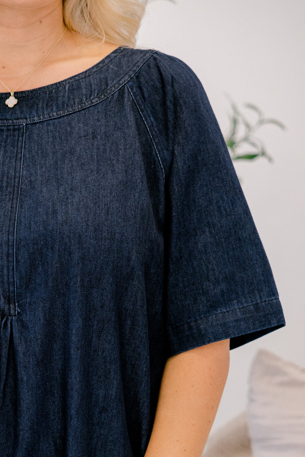 Keep Talking Dress, Dark Denim