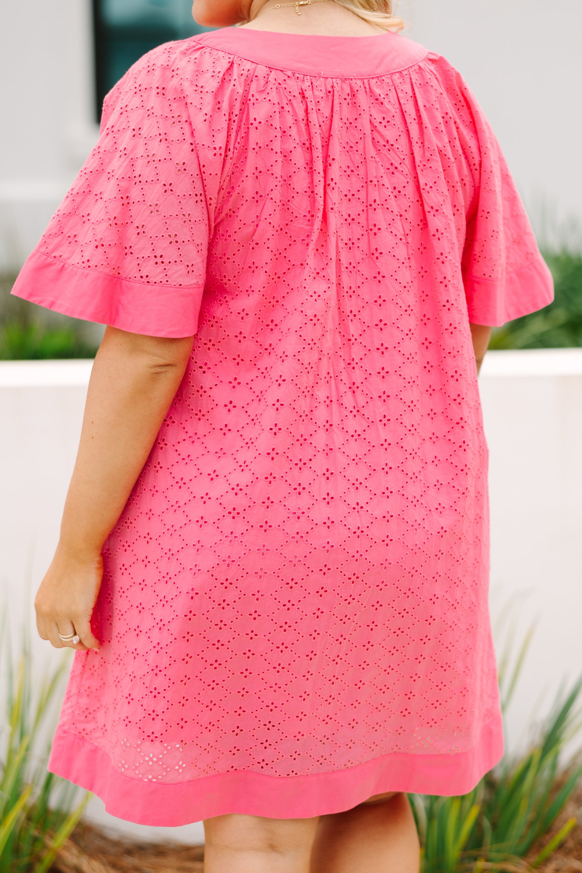 Going The Right Way Dress, Hot Pink