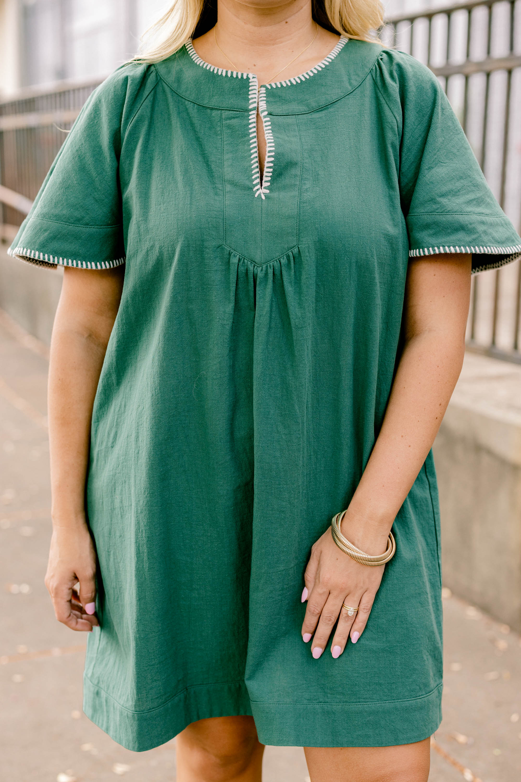 Going The Right Way Dress, Hunter Green