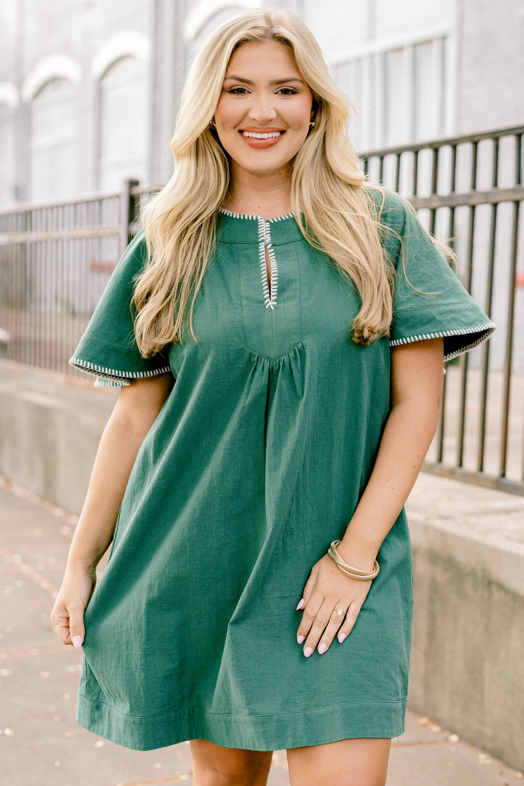 Going The Right Way Dress, Hunter Green