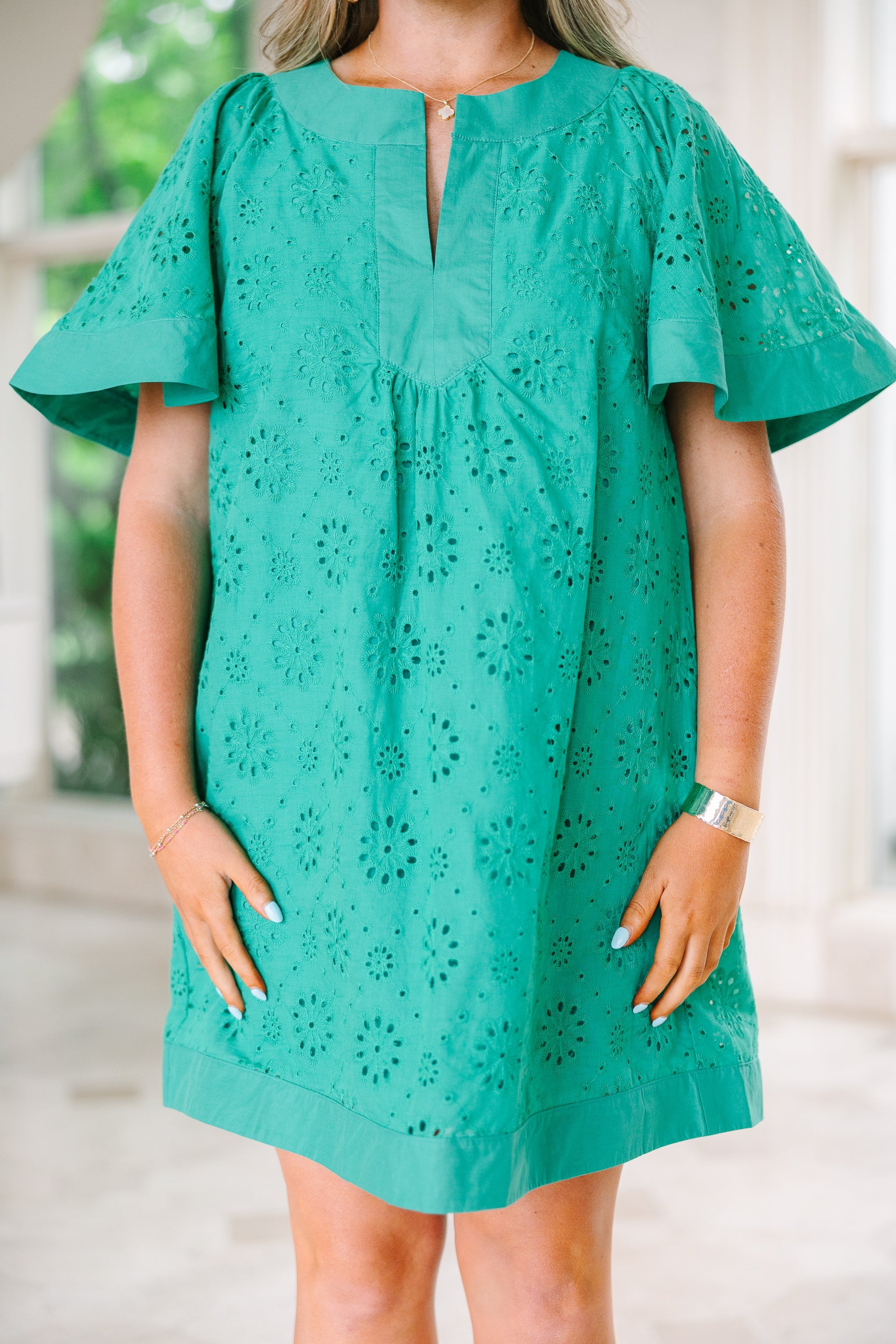 Going The Right Way Dress, Turquoise
