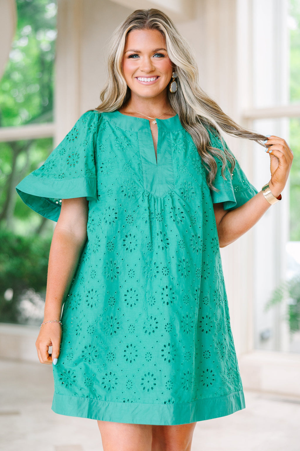 Going The Right Way Dress, Turquoise
