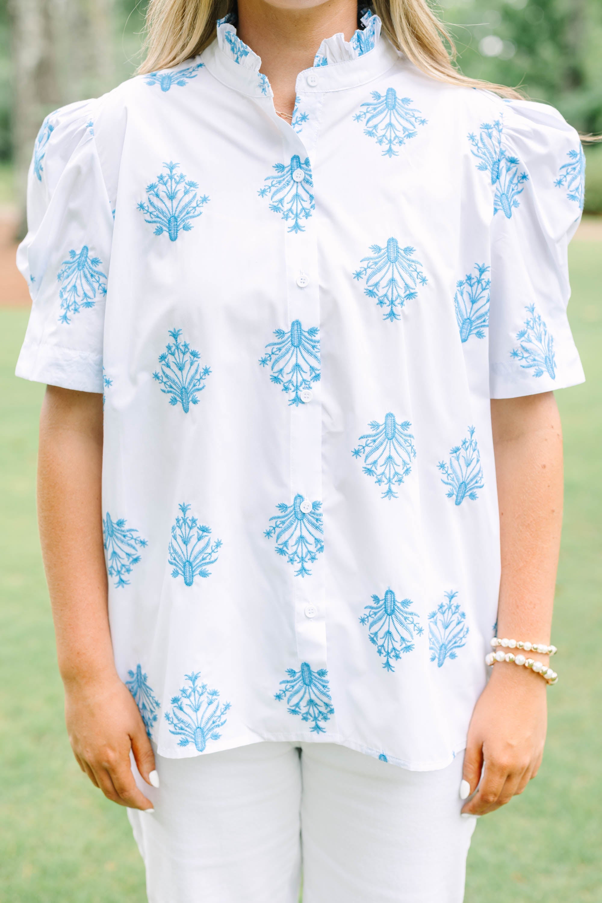 Going The Right Way Top, White