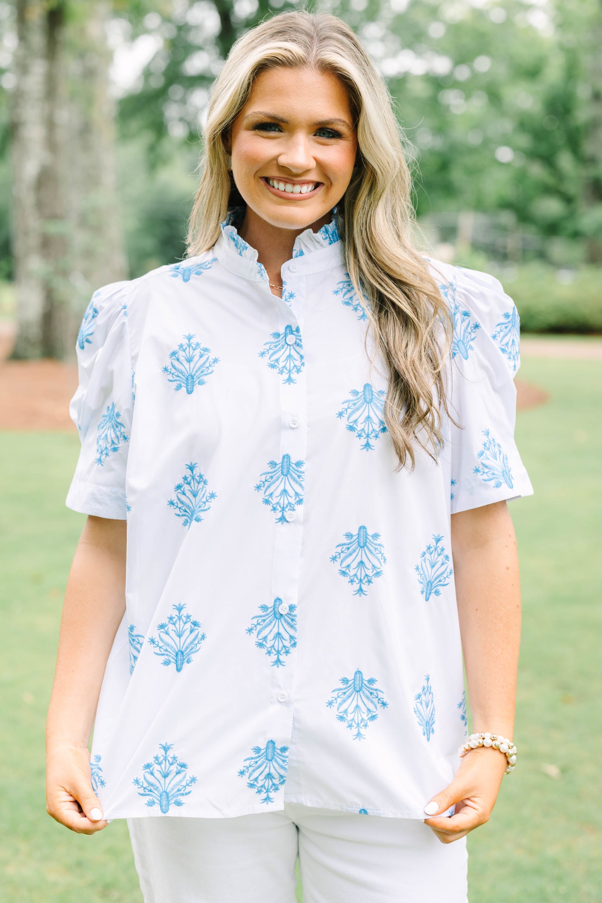 Going The Right Way Top, White