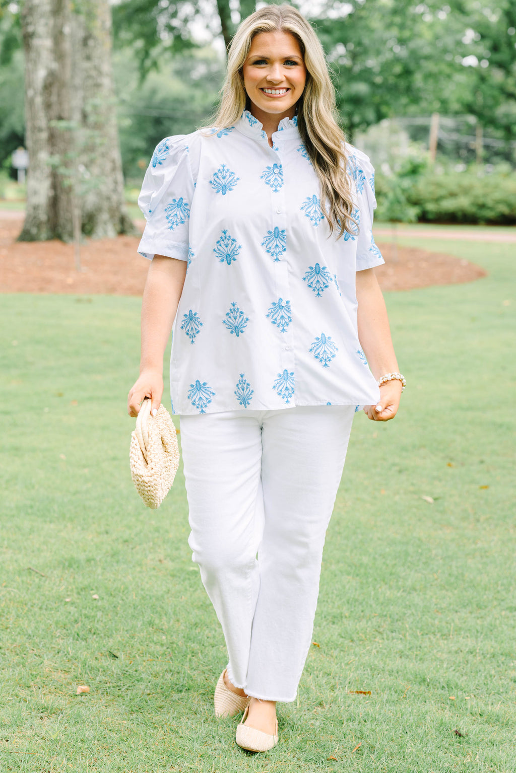 Going The Right Way Top, White