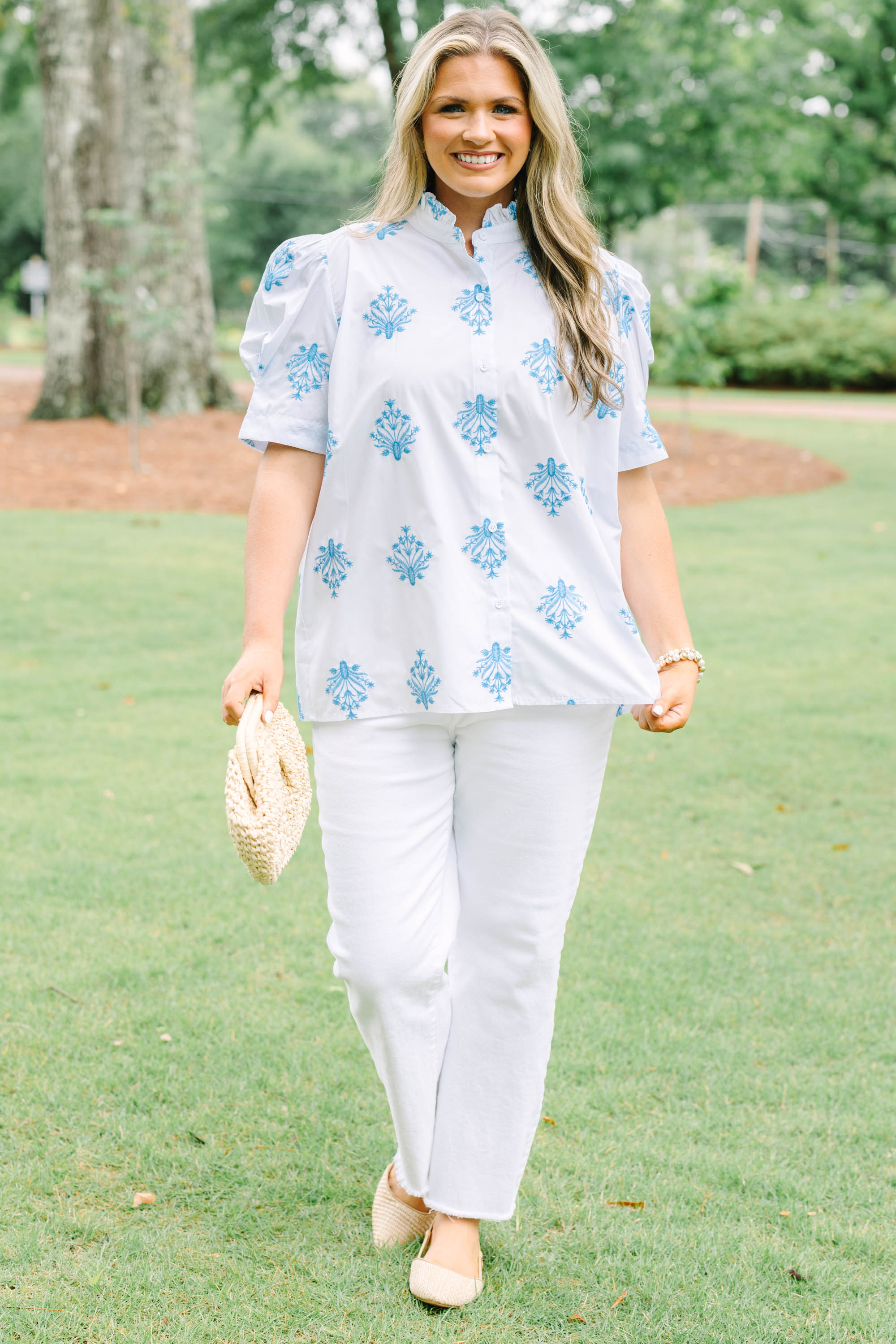 Going The Right Way Top, White