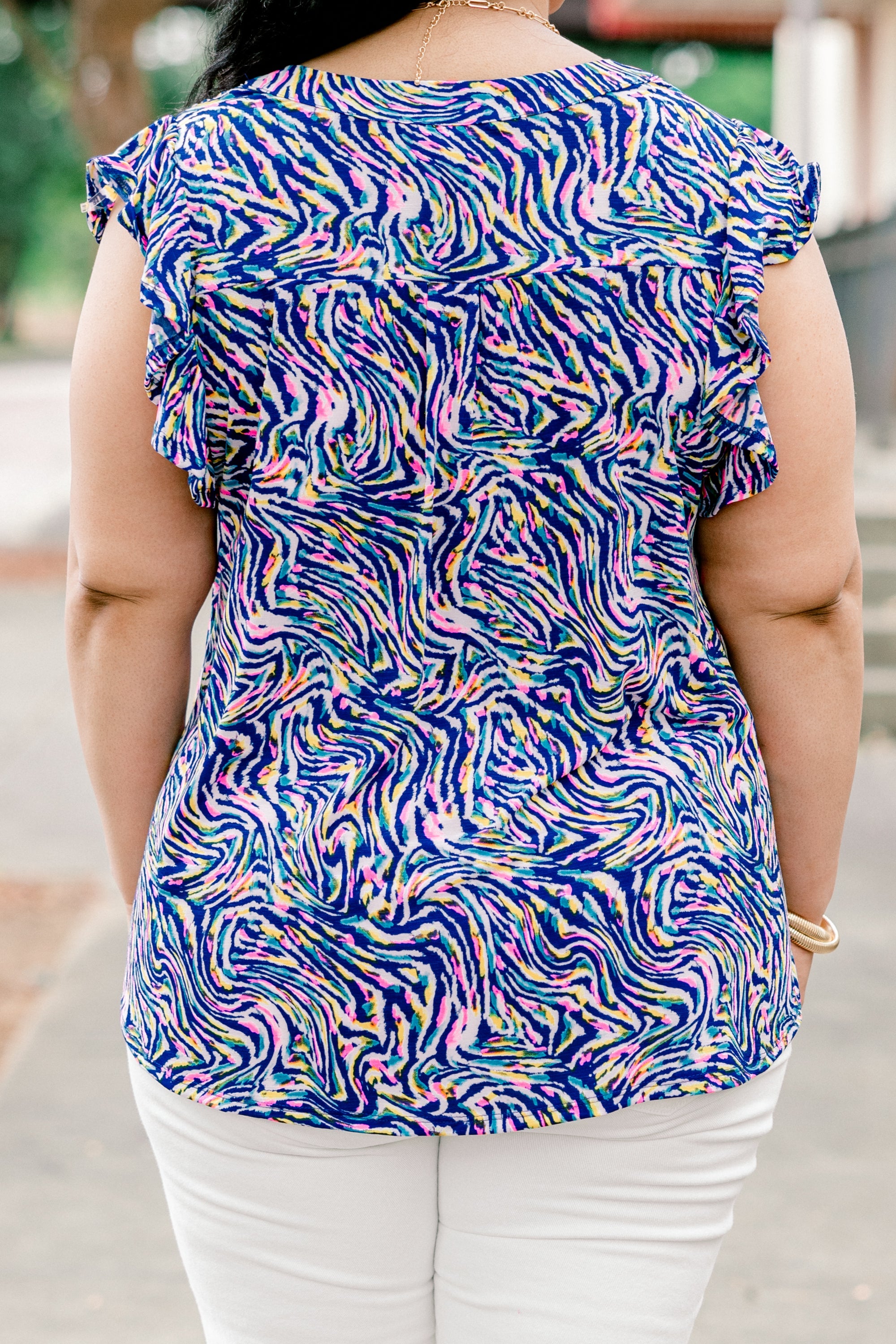 Golden Heart Top, Royal Multi