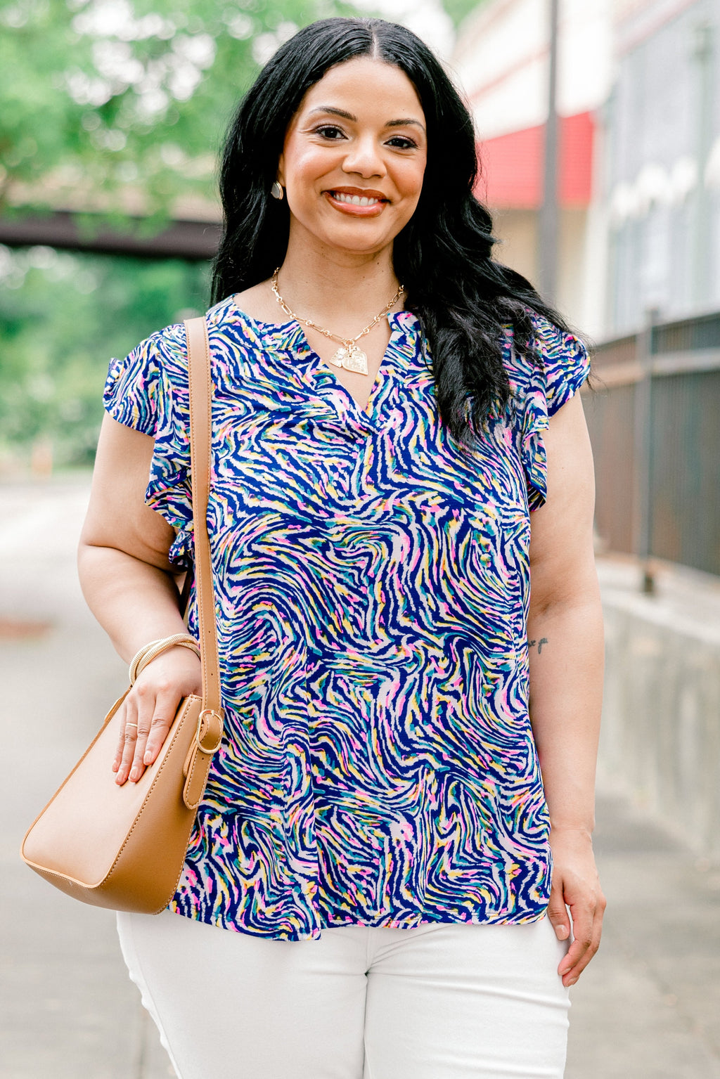 Golden Heart Top, Royal Multi