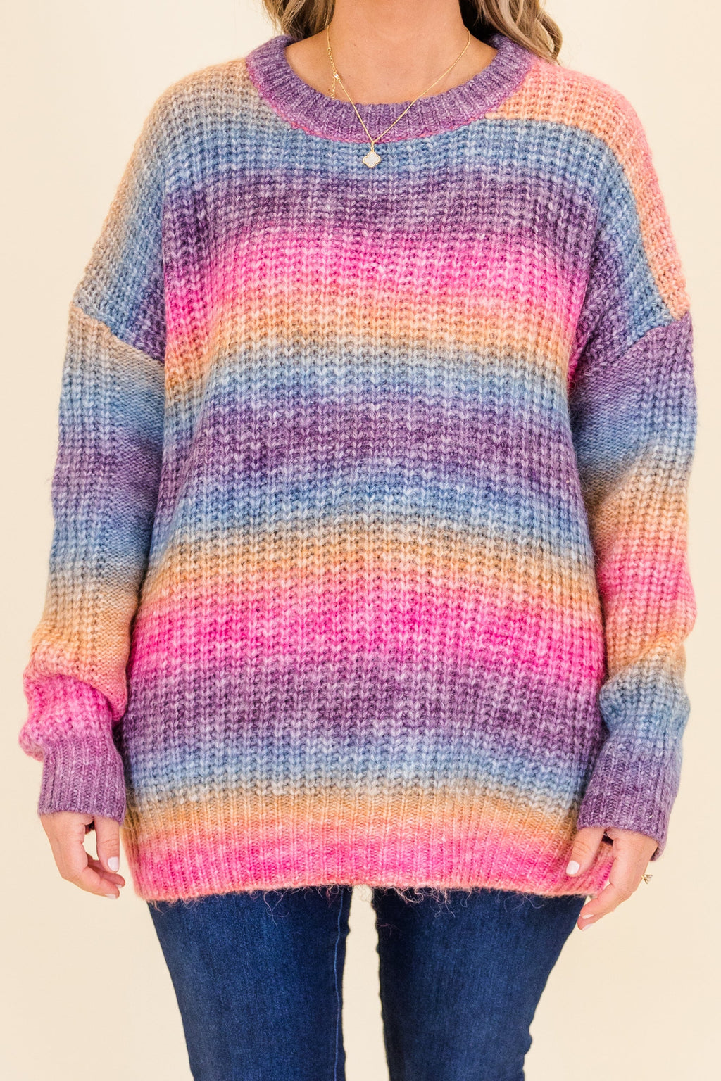 Golden Hour Sweater, Red-Orange