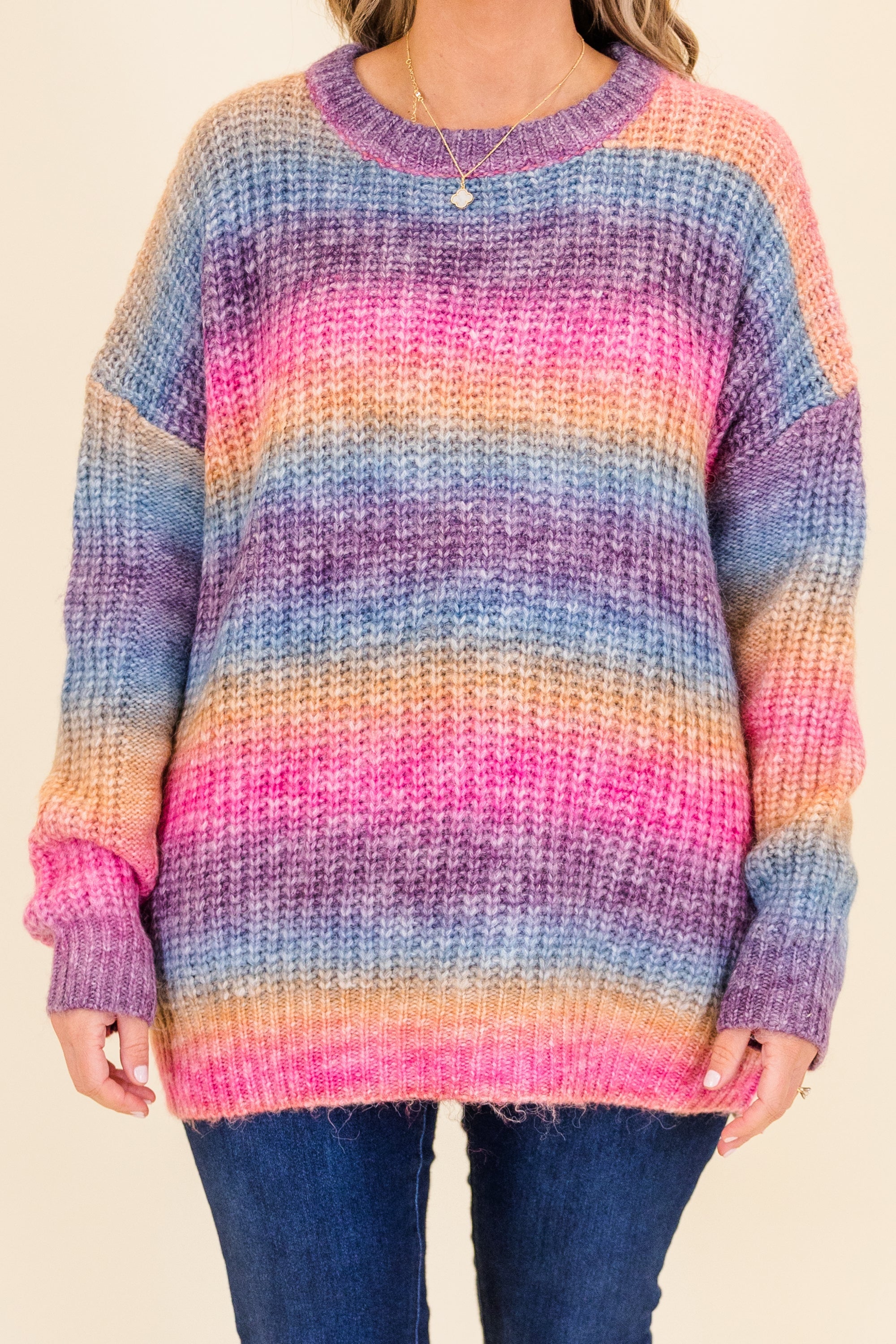 Golden Hour Sweater, Red-Orange