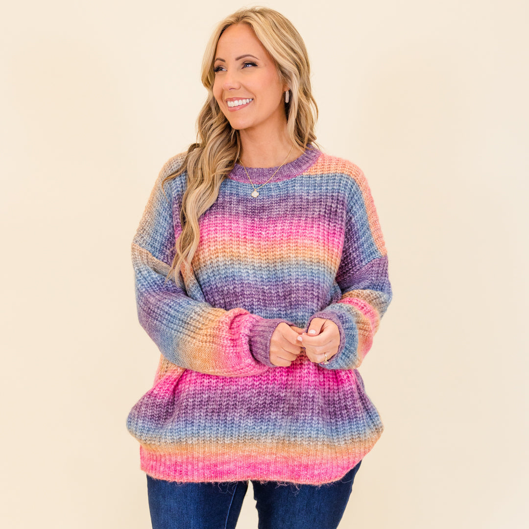 Golden Hour Sweater, Red-Orange