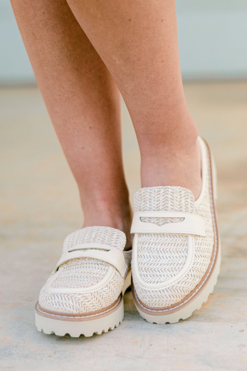 Golden Weave Mules, Natural