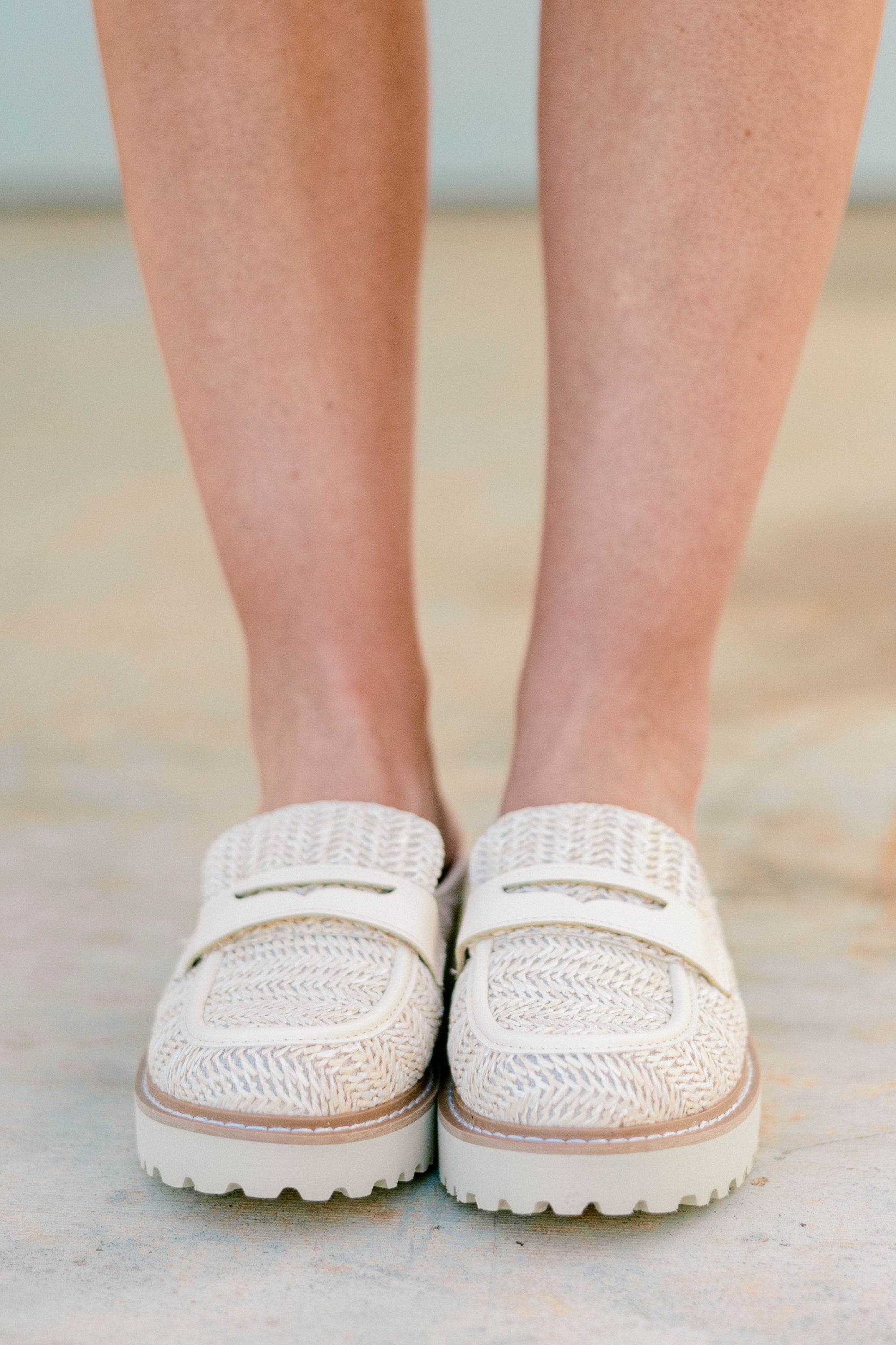 Golden Weave Mules, Natural