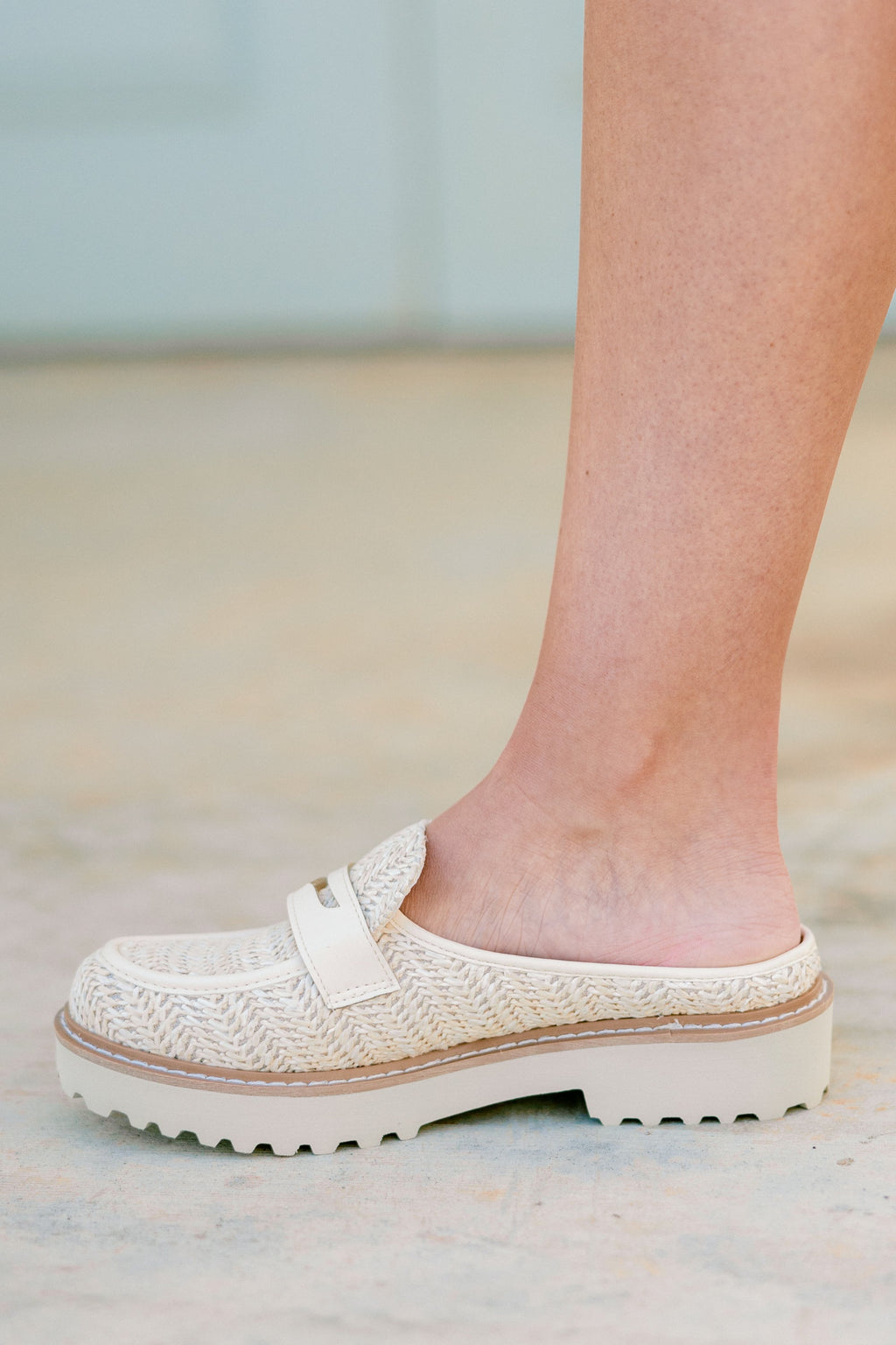 Golden Weave Mules, Natural