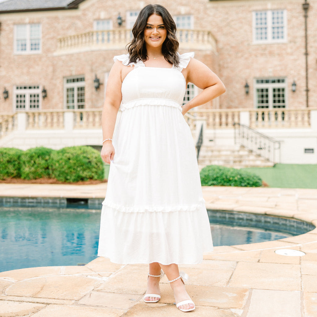 Gone Rogue Dress, White