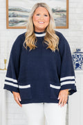 Good Luck To My Babe Top, Navy