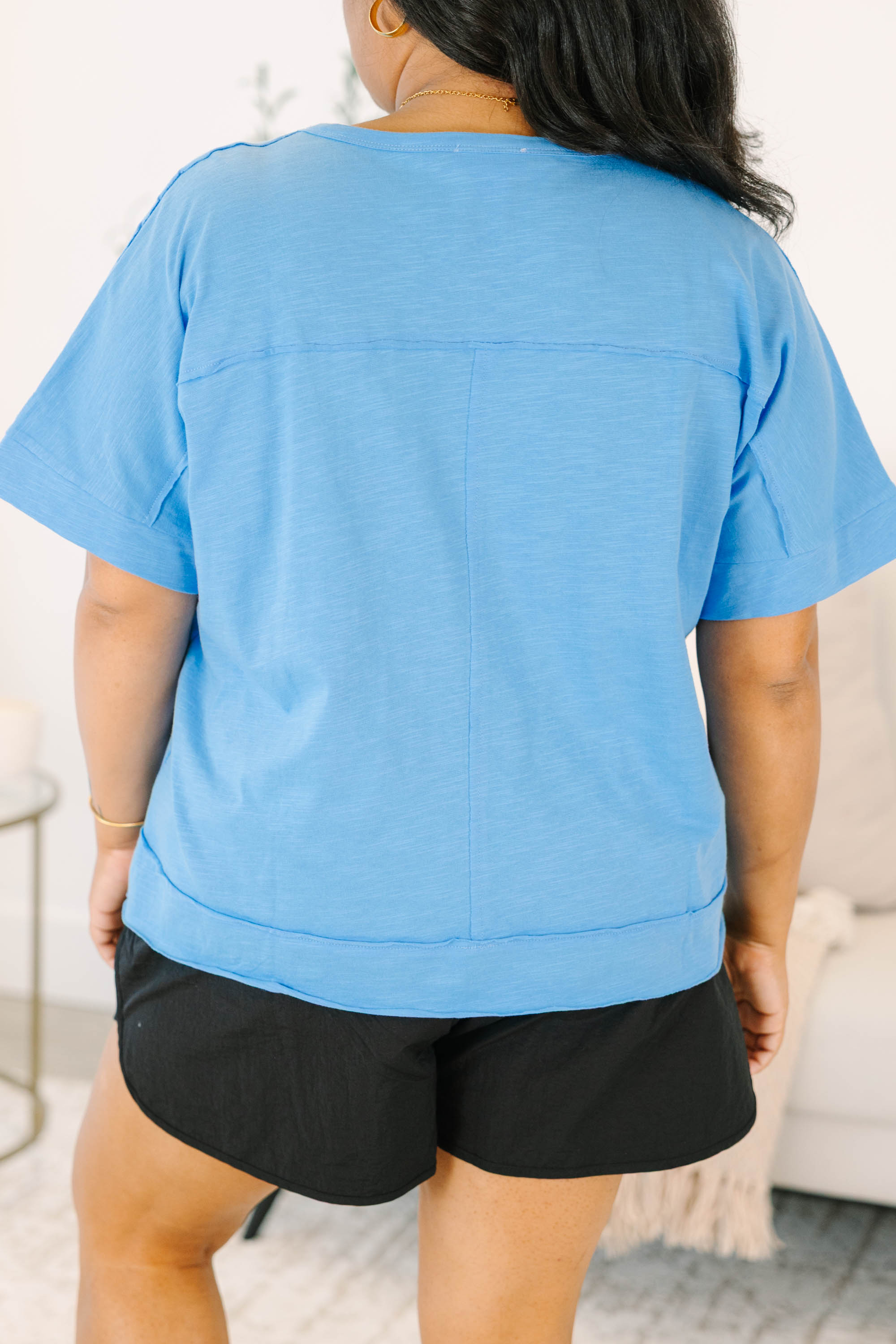 Good Things Ahead Top, Ocean Blue
