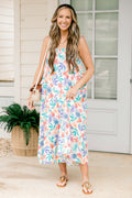 Good To See You Again Dress, Tropical Blue