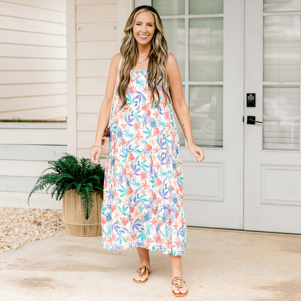 Good To See You Again Dress, Tropical Blue