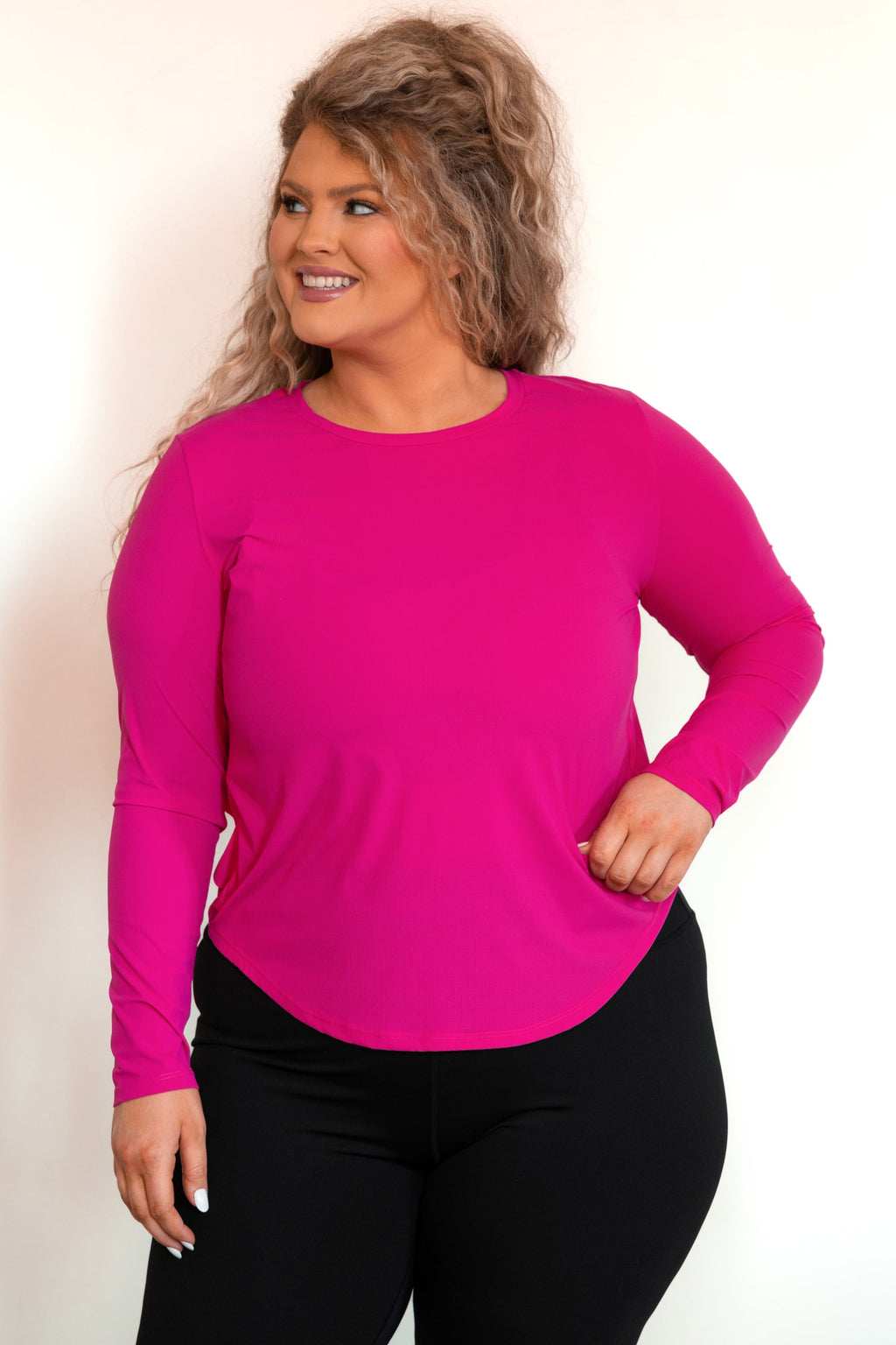 Got It Done Active Top, Fuchsia