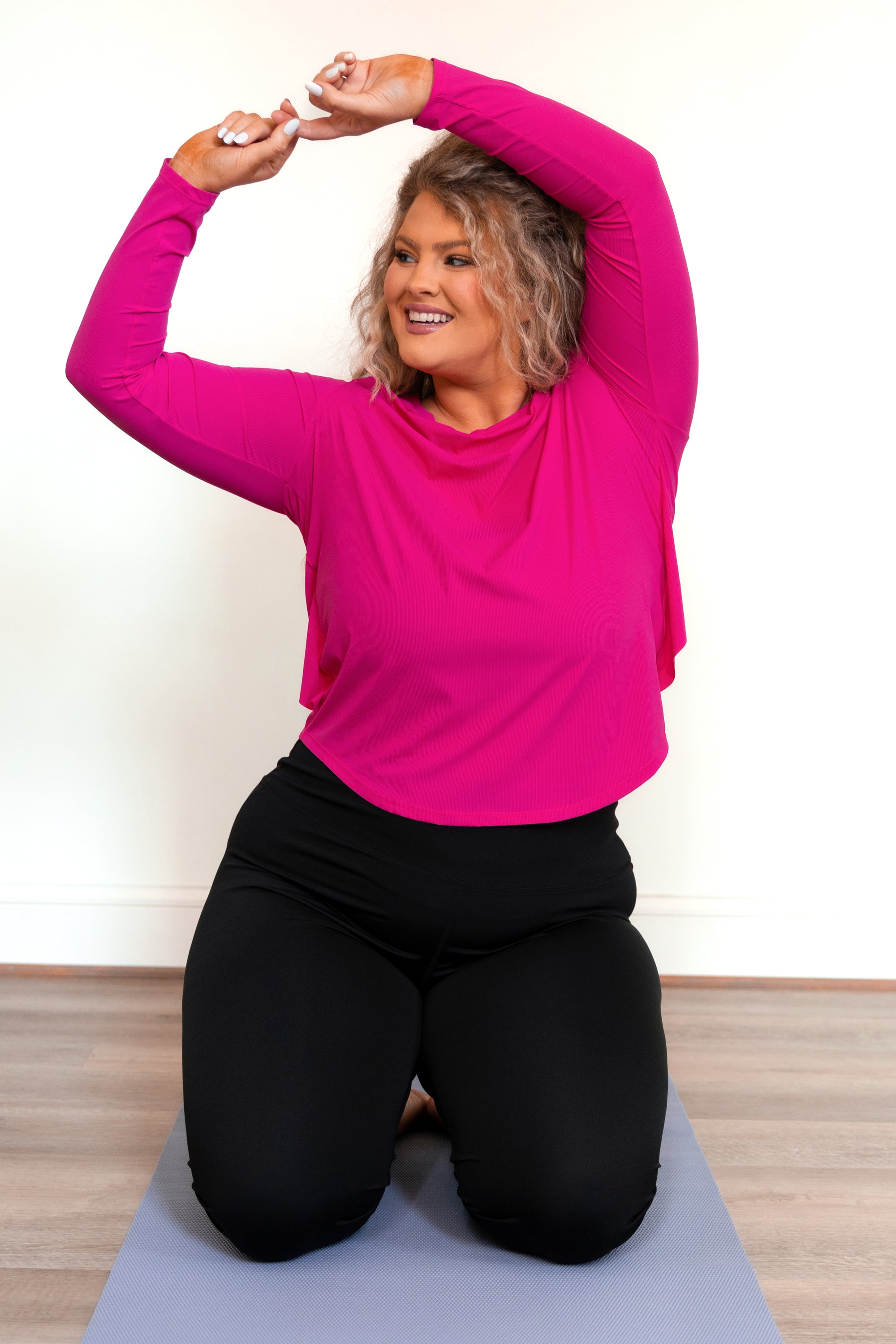 Got It Done Active Top, Fuchsia