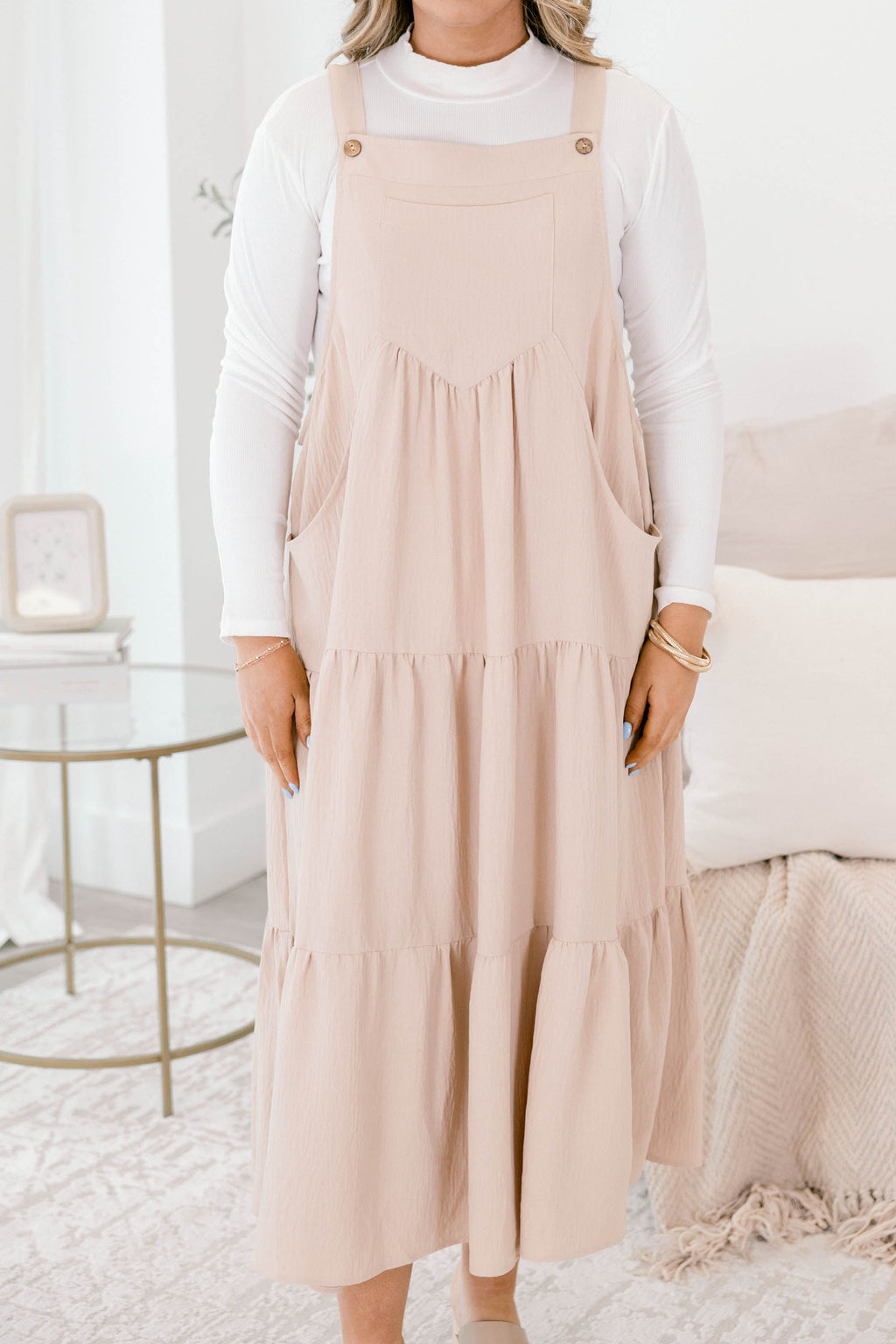 Got To Dance Dress, Taupe