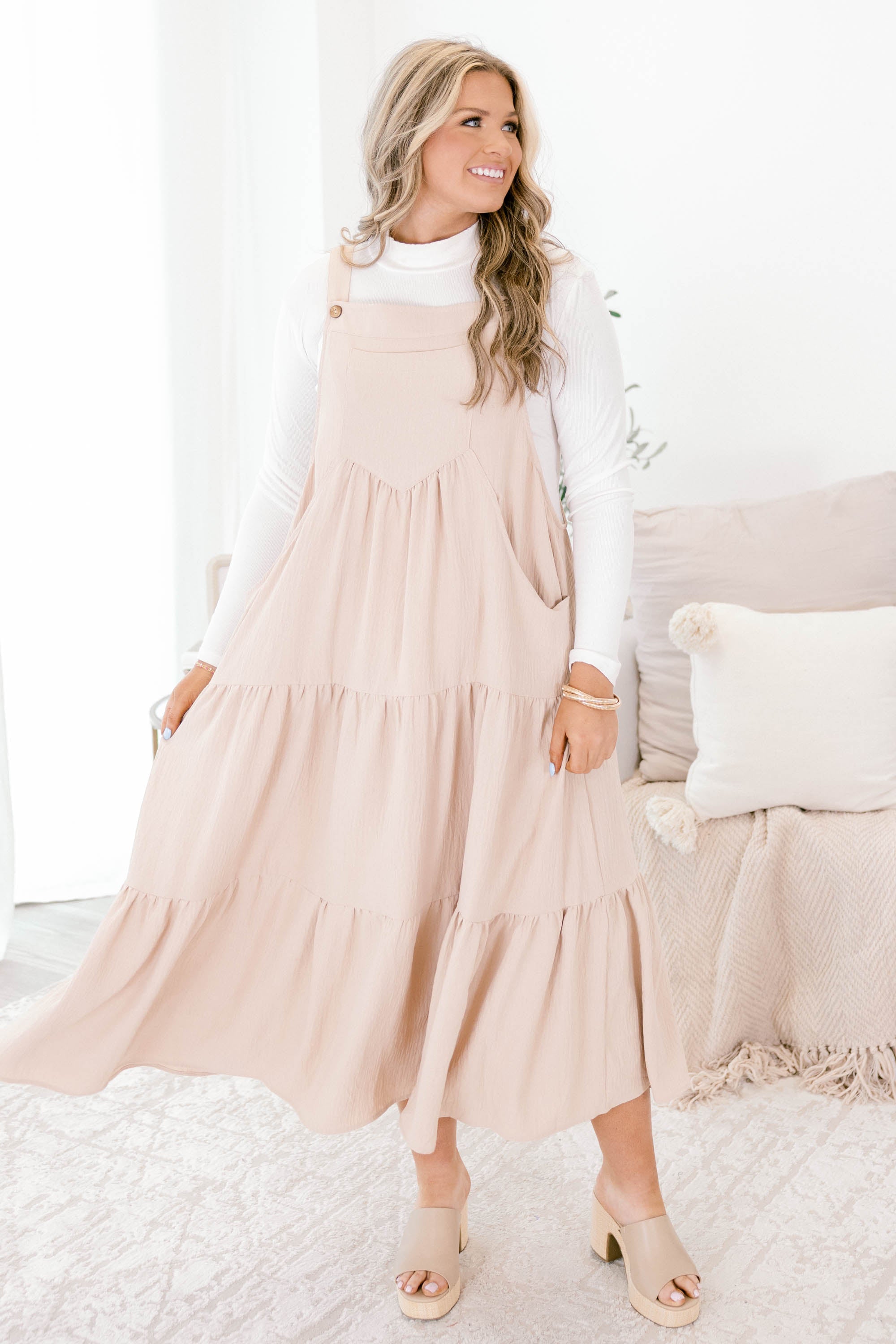 Got To Dance Dress, Taupe