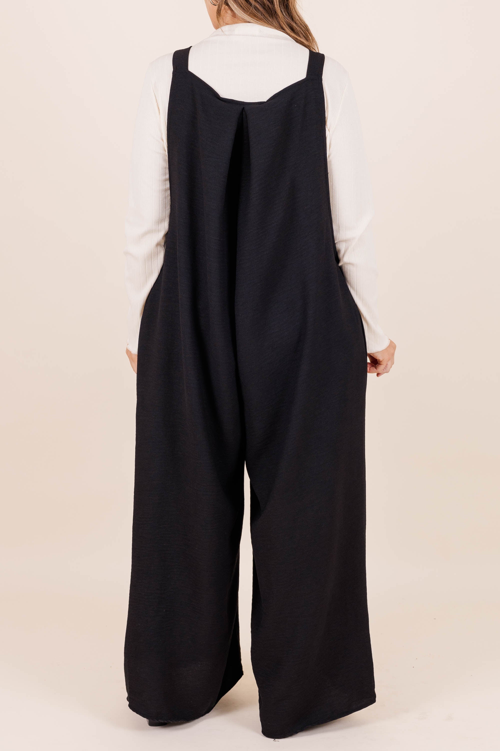 Got To Laugh Jumpsuit, Black
