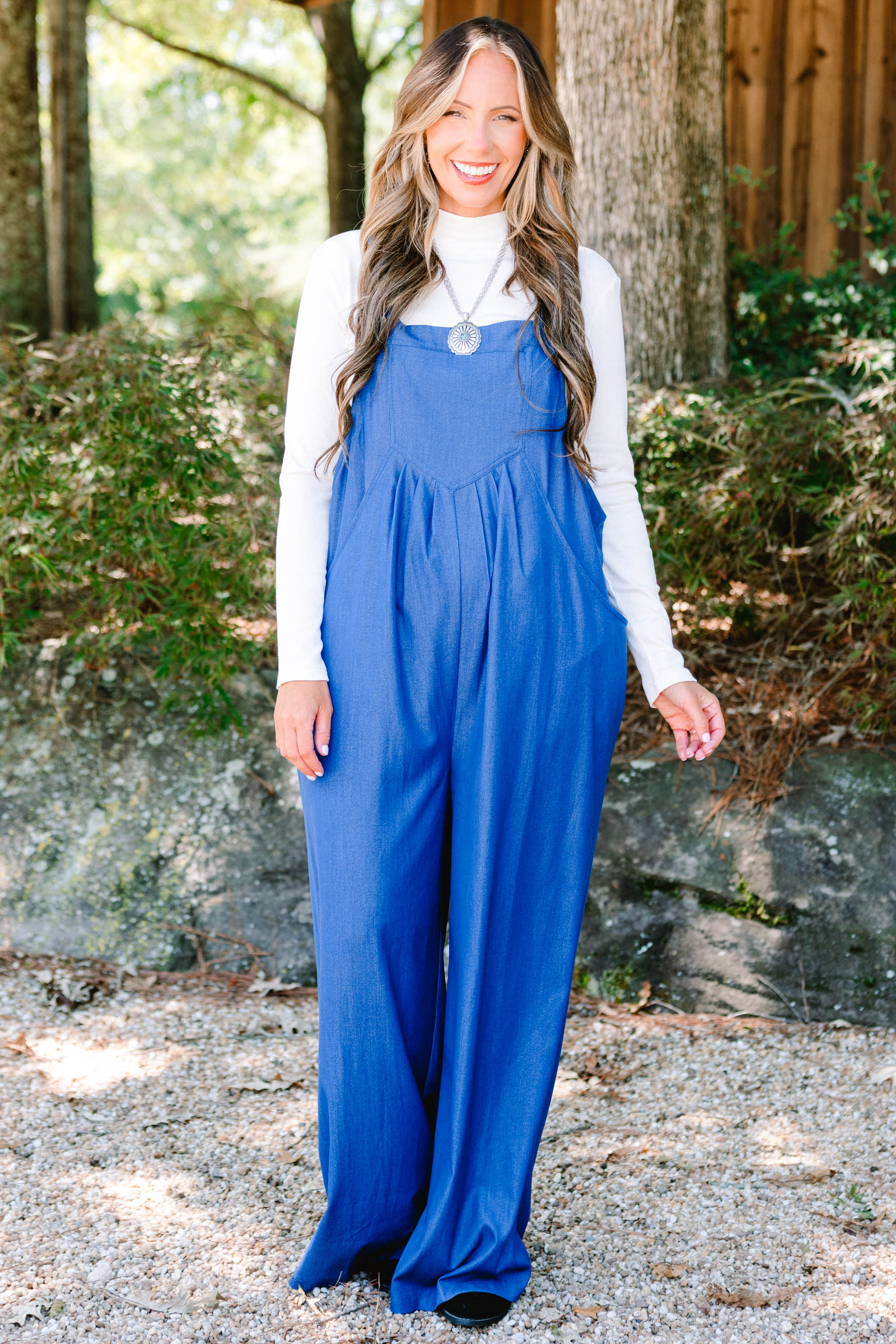 Got To Laugh Jumpsuit, Denim