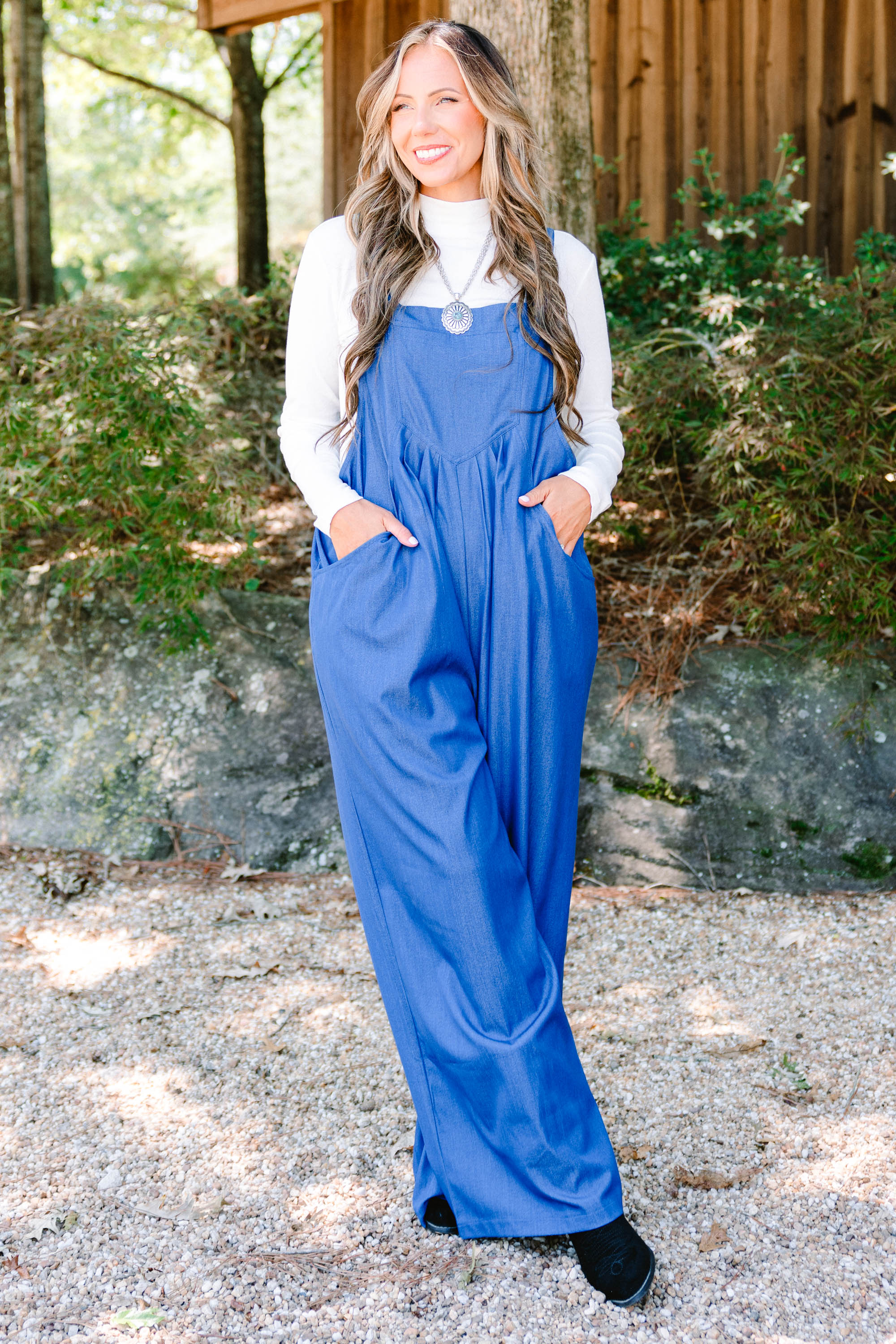 Got To Laugh Jumpsuit, Denim