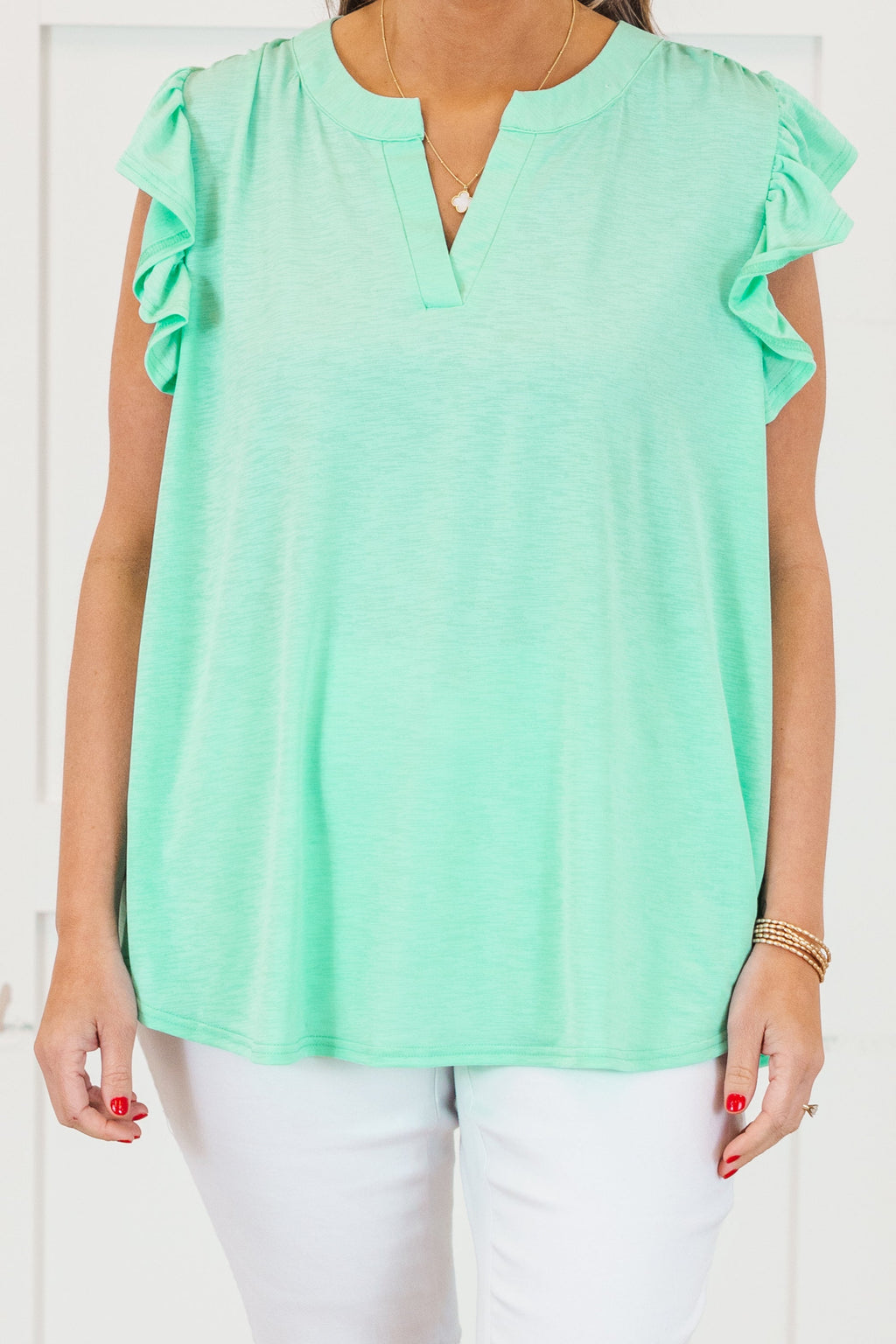 Grace Bay Top, Aqua