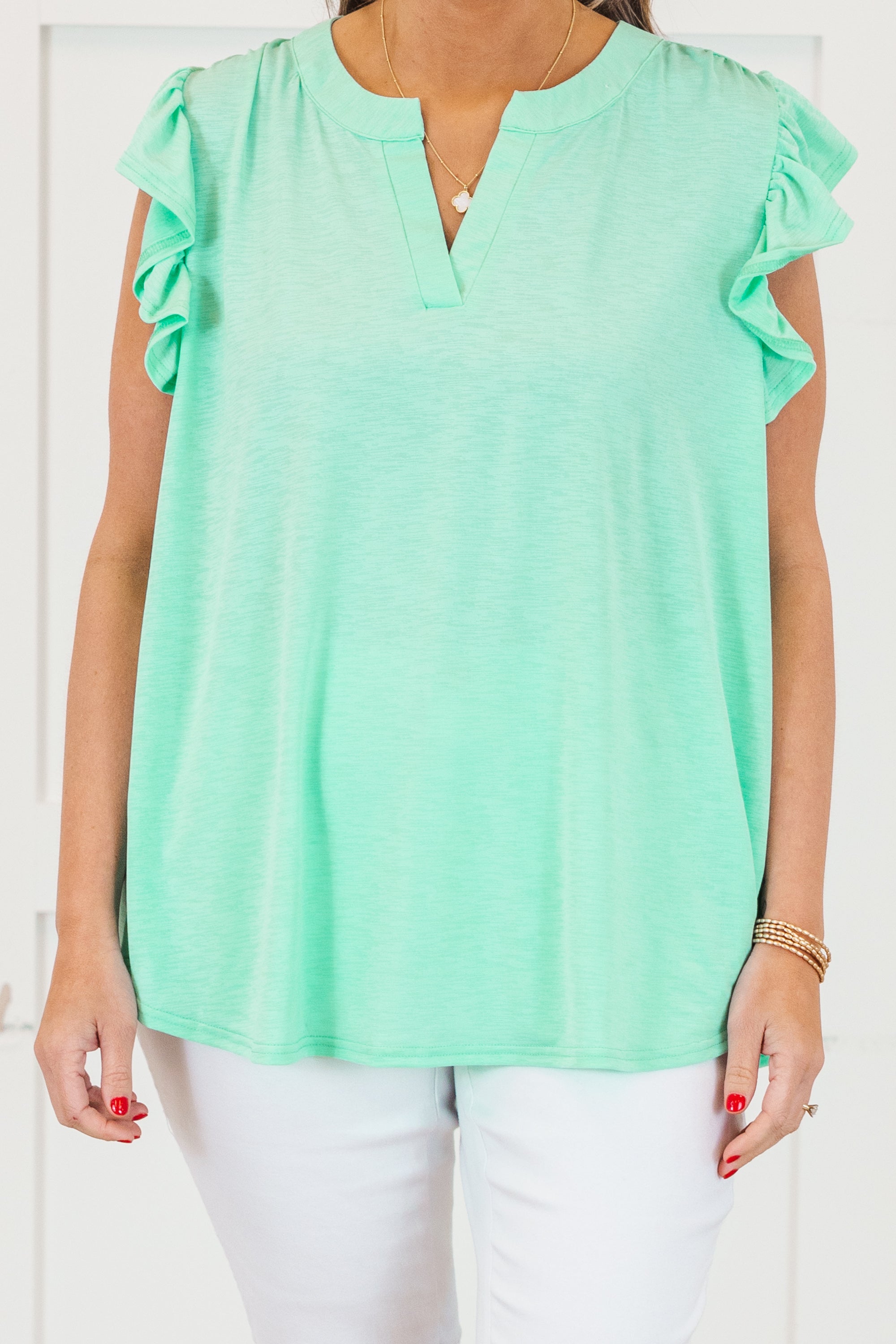Grace Bay Top, Aqua