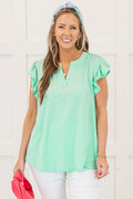 Grace Bay Top, Aqua