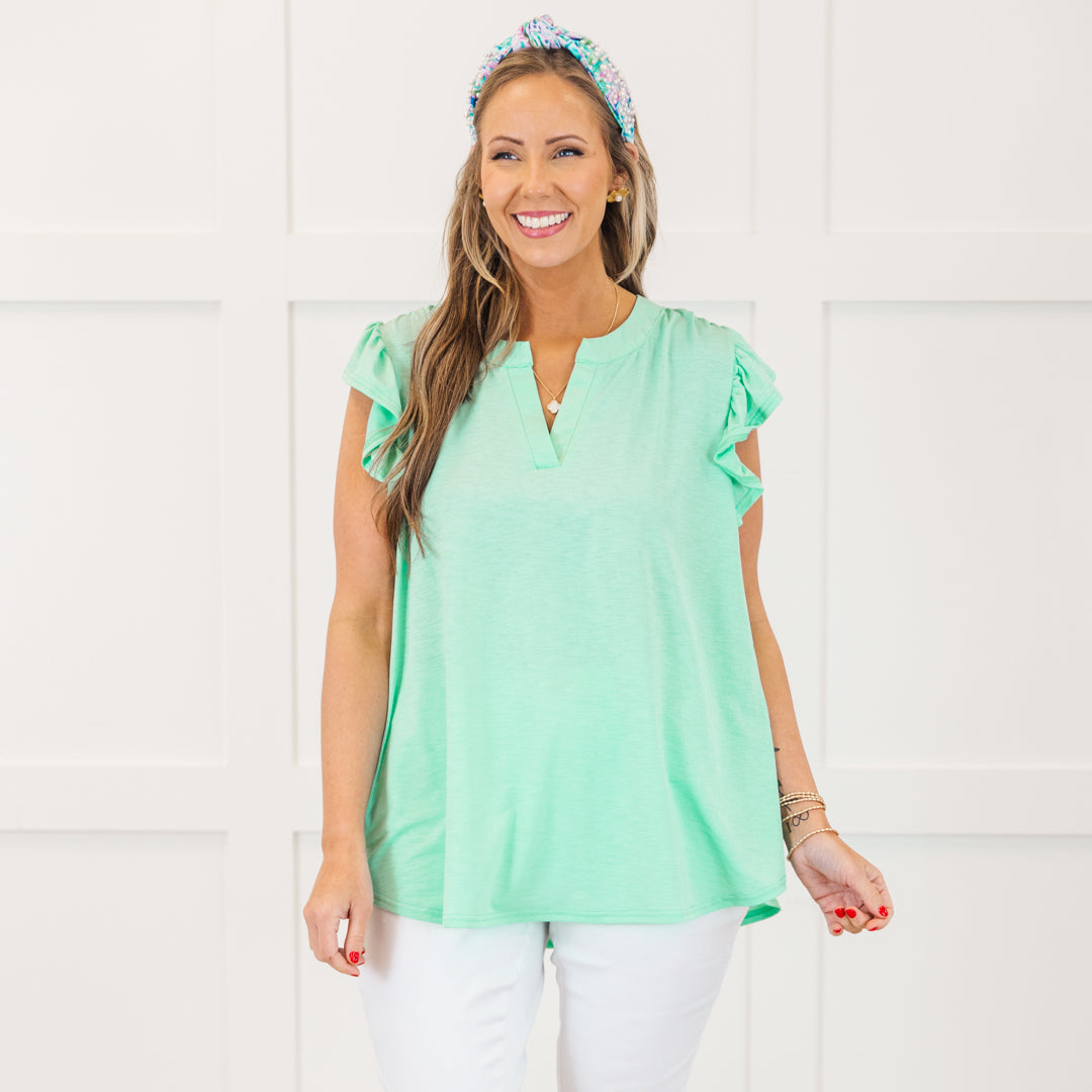 Grace Bay Top, Aqua