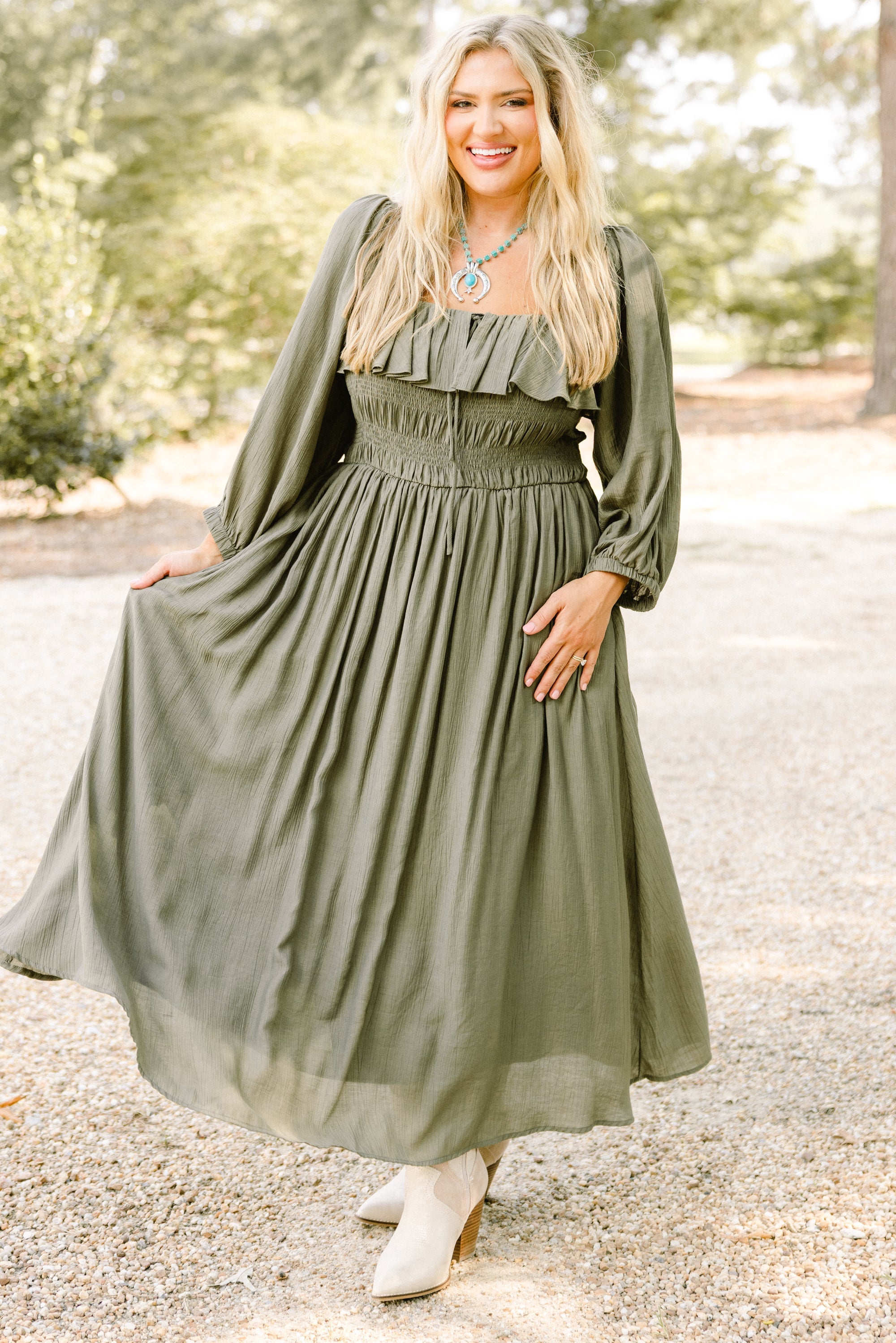 Grace Filled Dress, Green