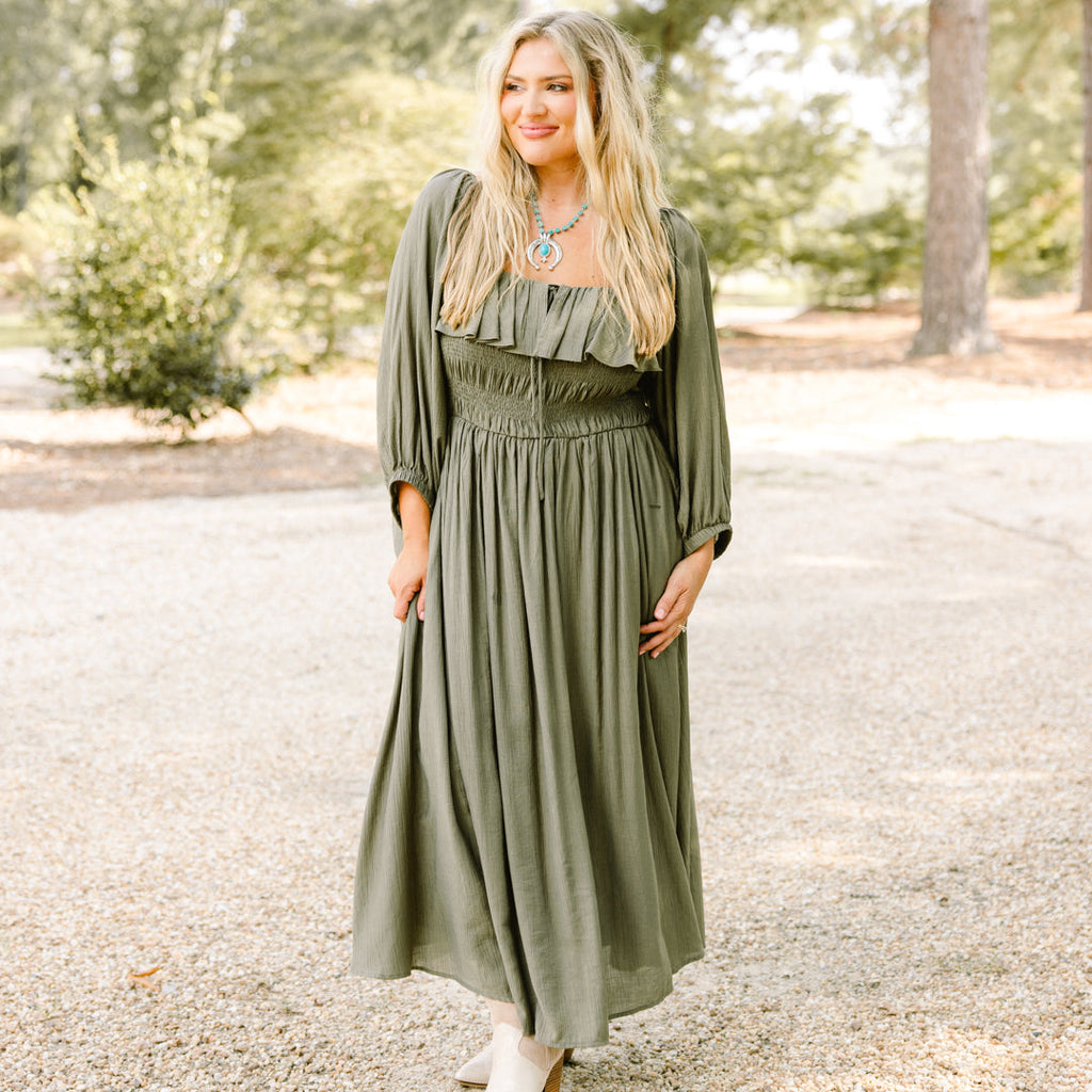 Grace Filled Dress, Green