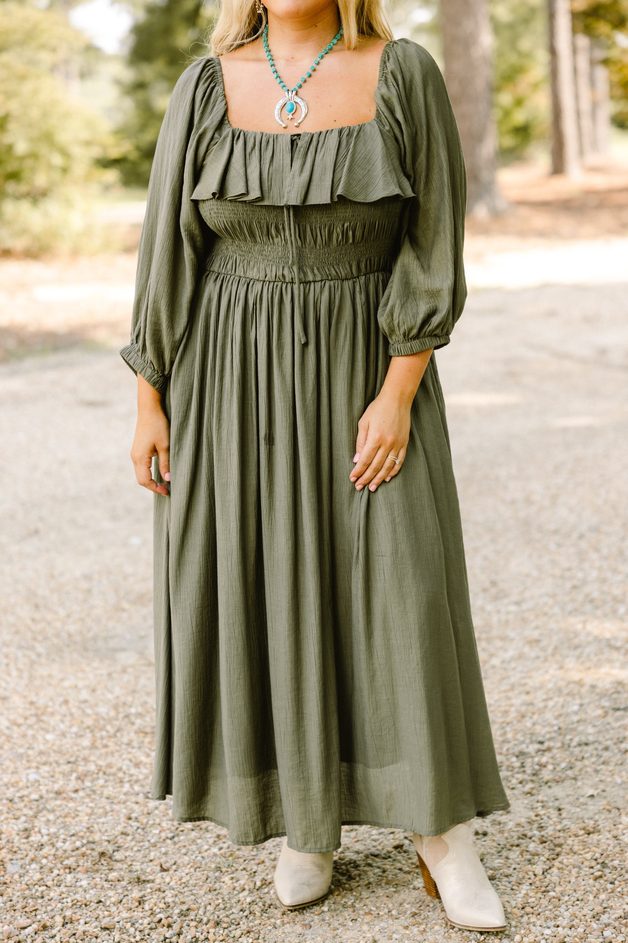 Grace Filled Dress, Green