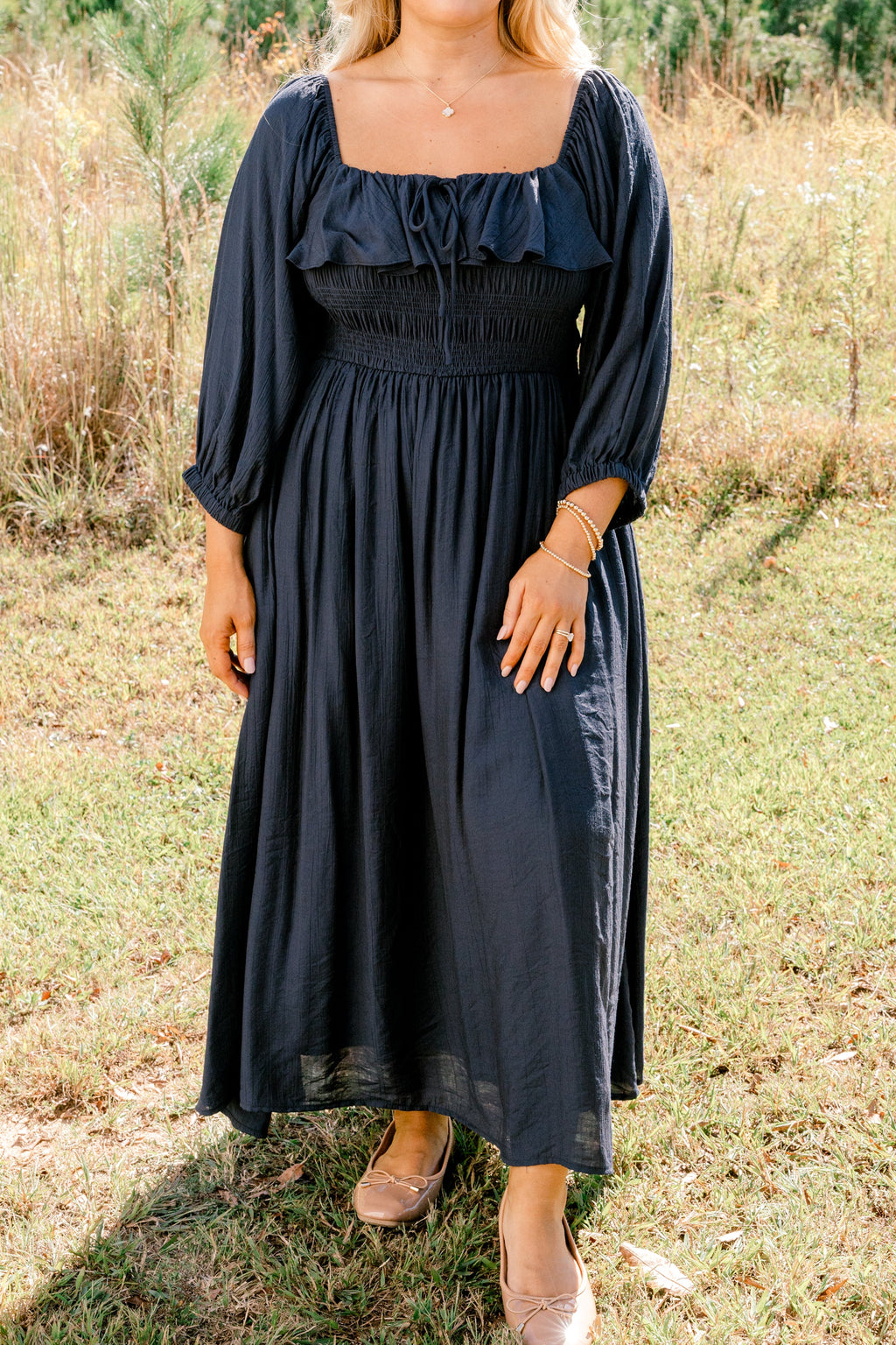Grace Filled Dress, Navy