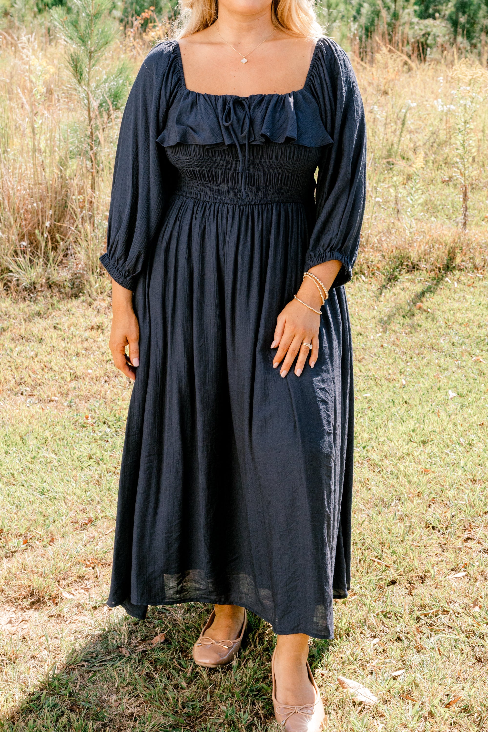 Grace Filled Dress, Navy