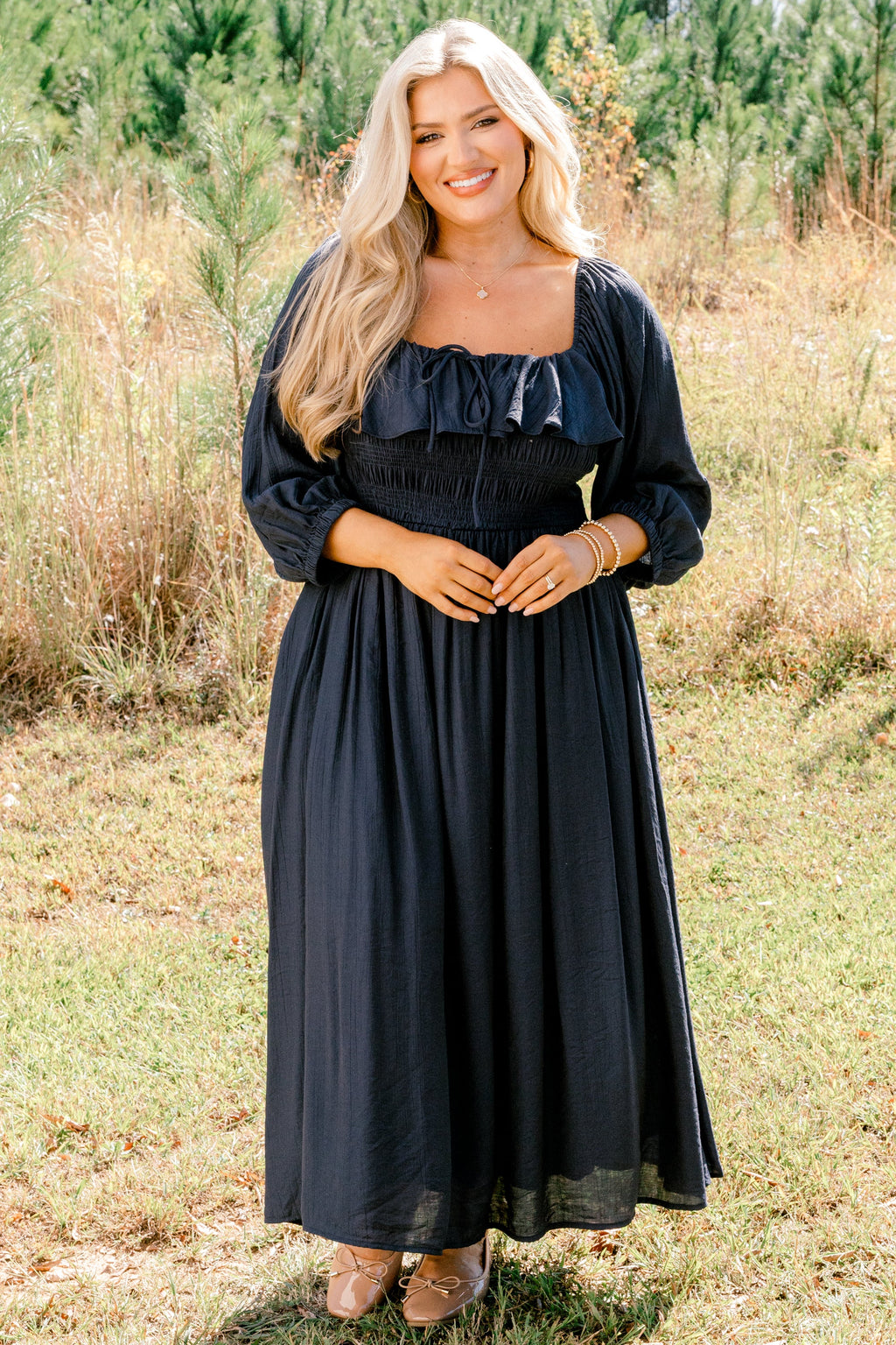 Grace Filled Dress, Navy