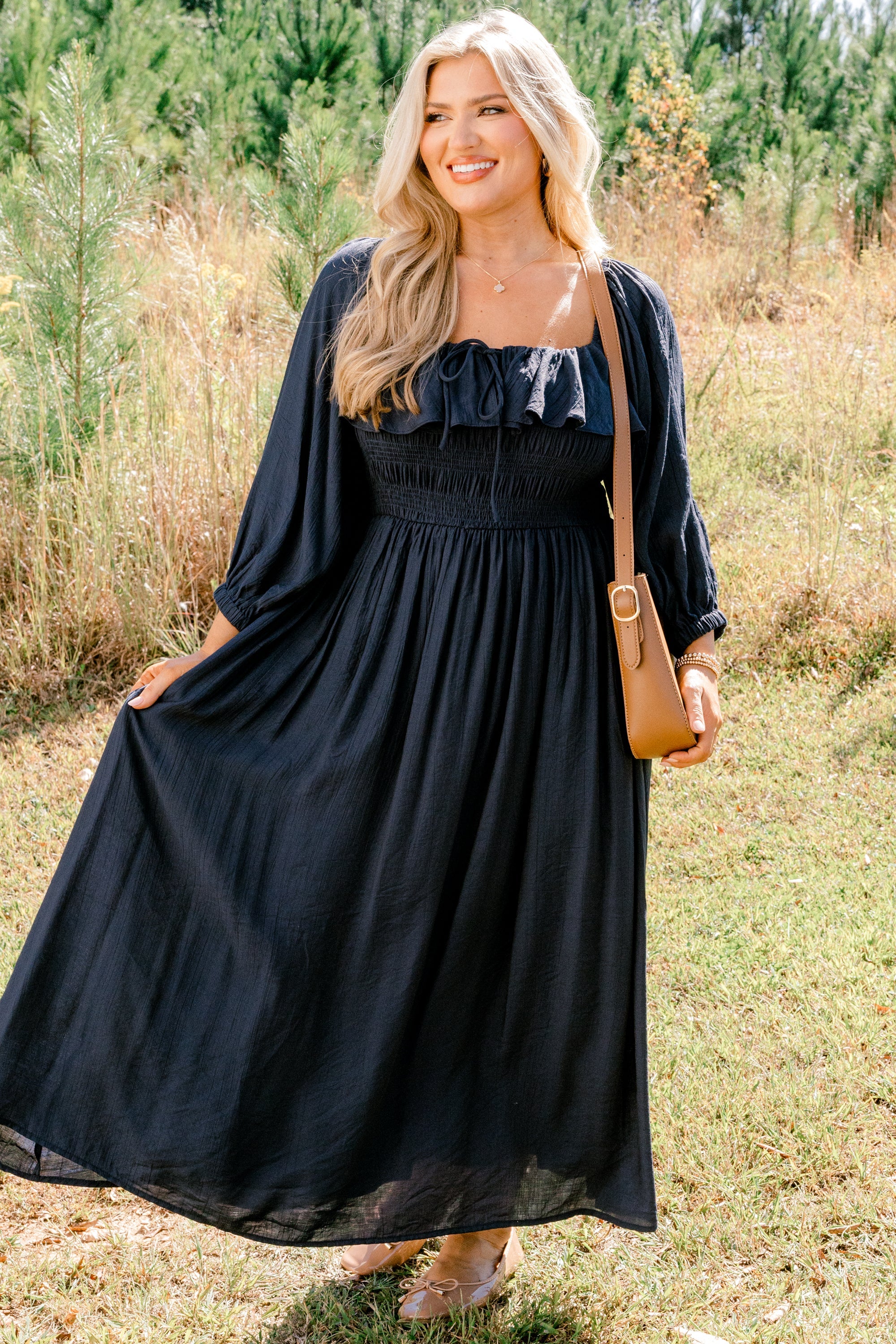 Grace Filled Dress, Navy