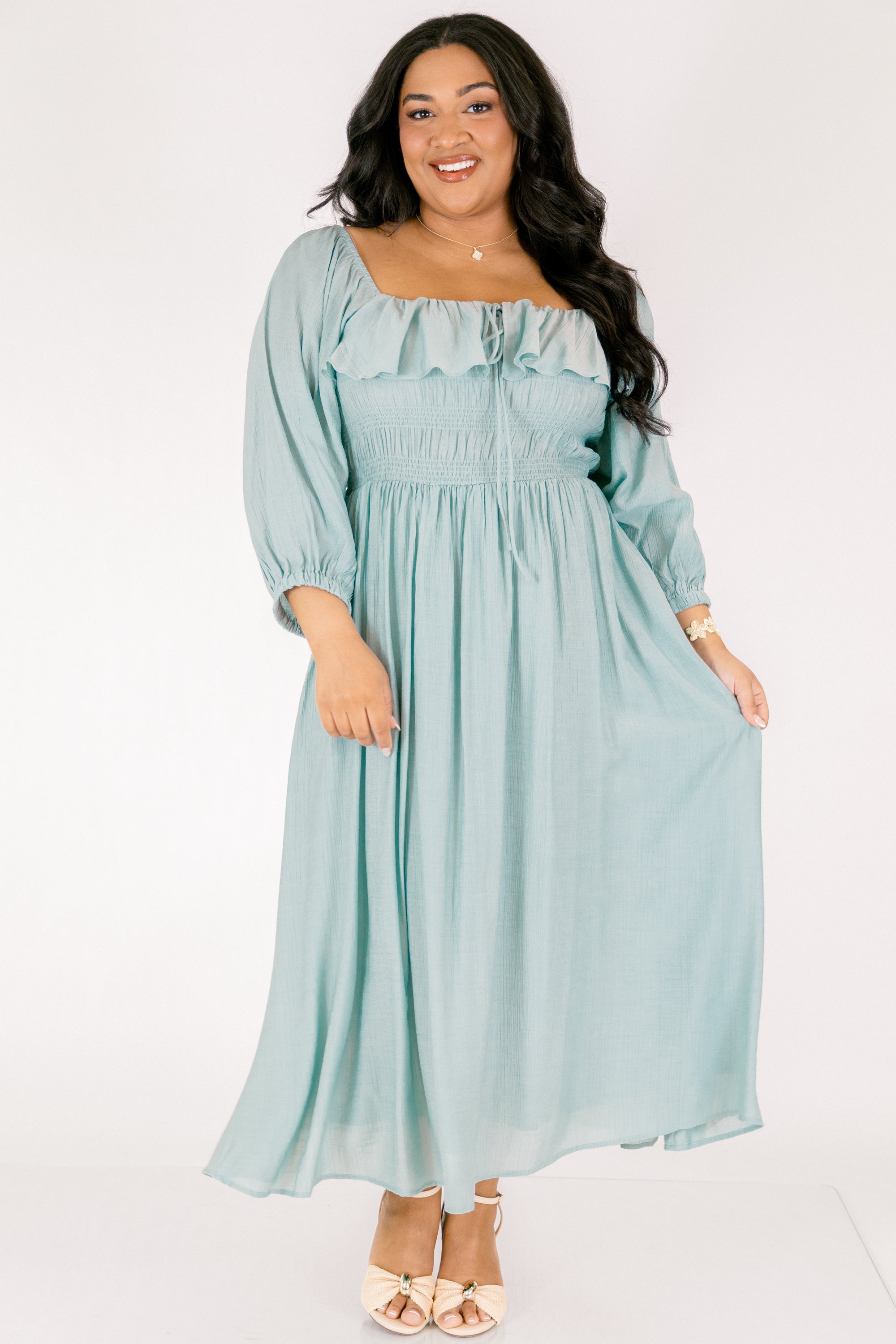 Grace Filled Dress, Seafoam