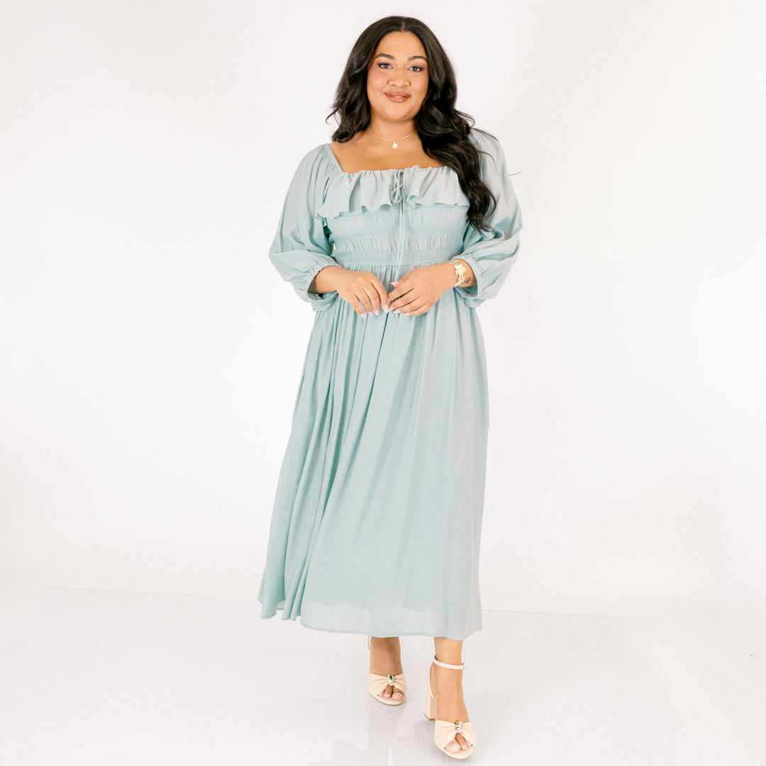 Grace Filled Dress, Seafoam