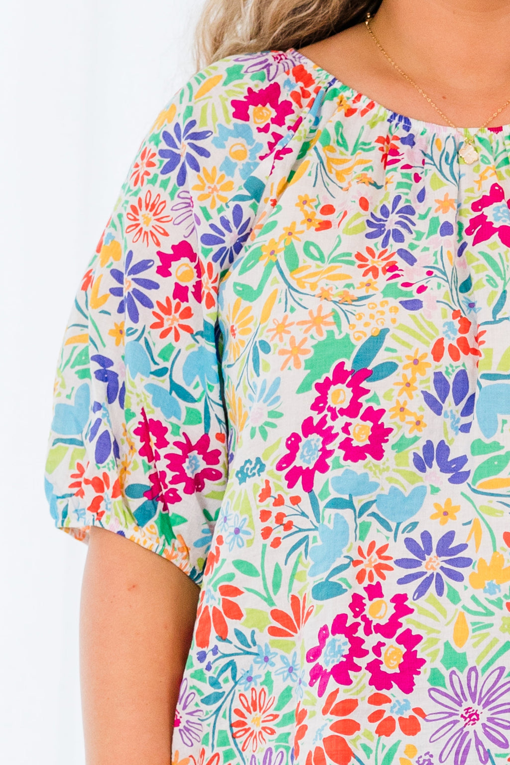 Graceful Florals Top, Multi