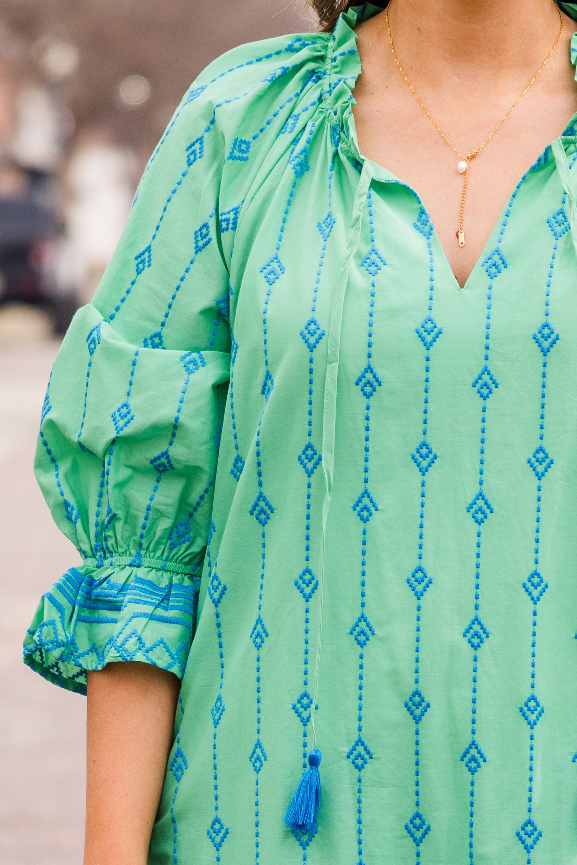 Grateful Life Dress, Green
