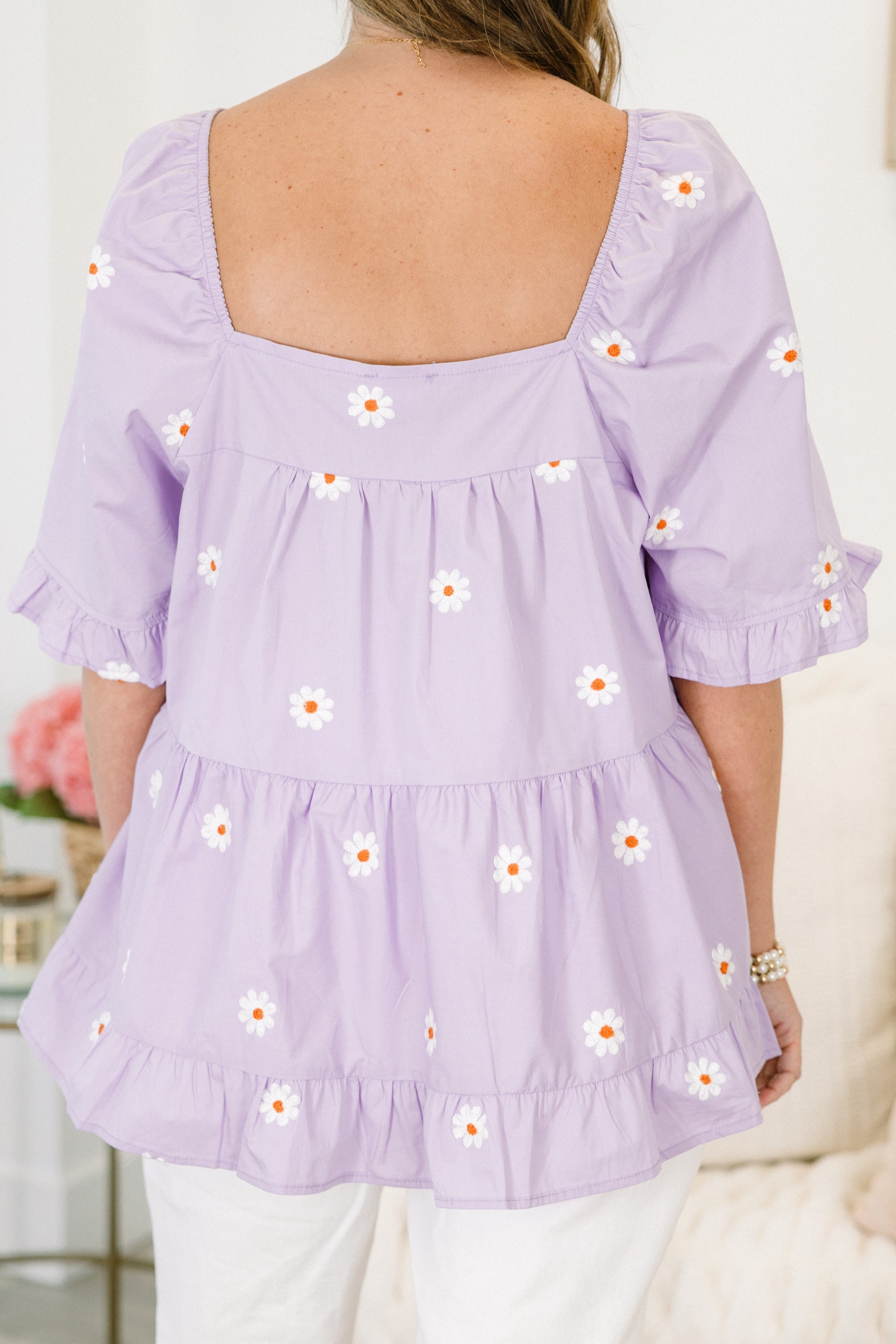 Grateful To Be Here Top, Light Purple