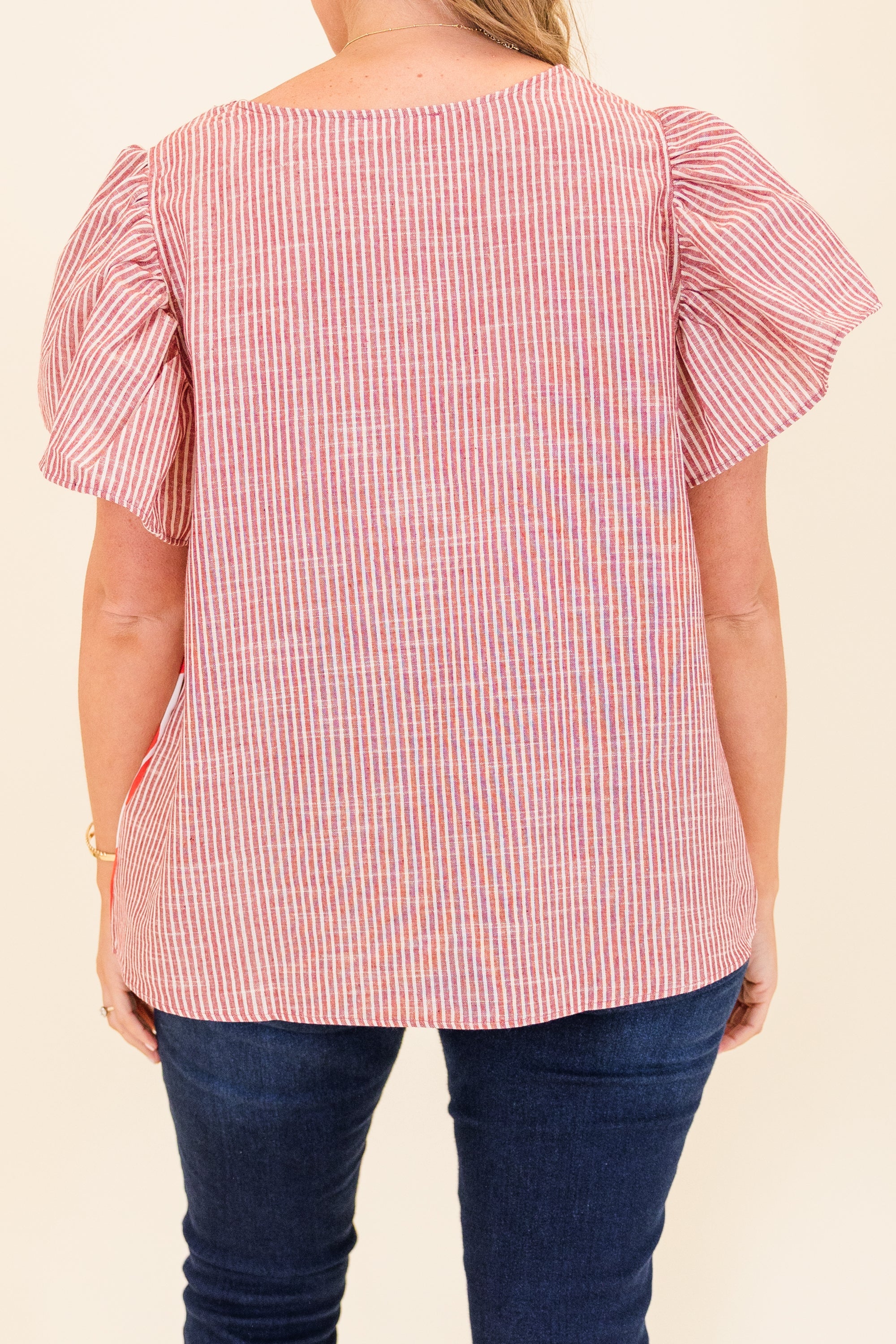 Groovy Pop Top, Red