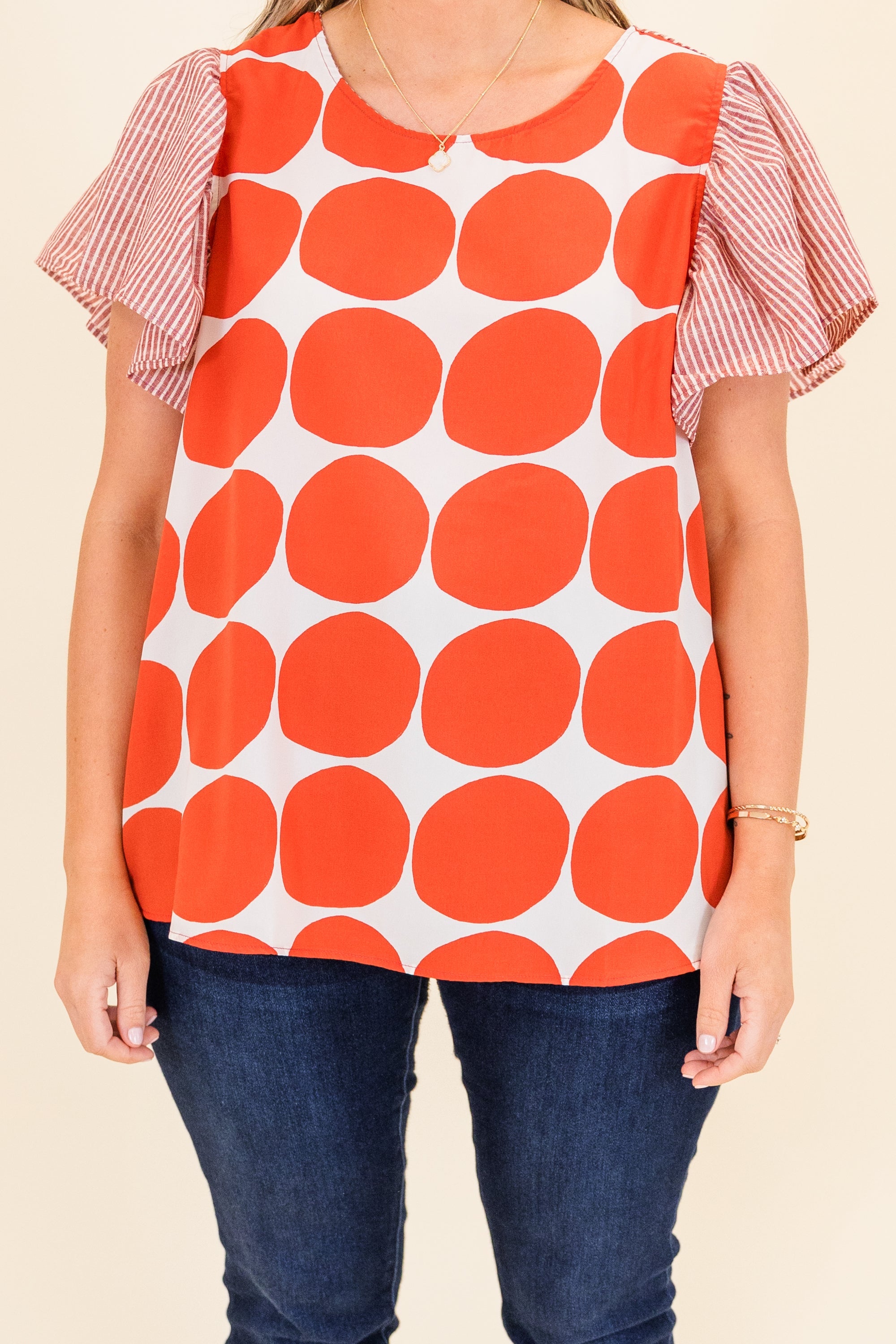 Groovy Pop Top, Red