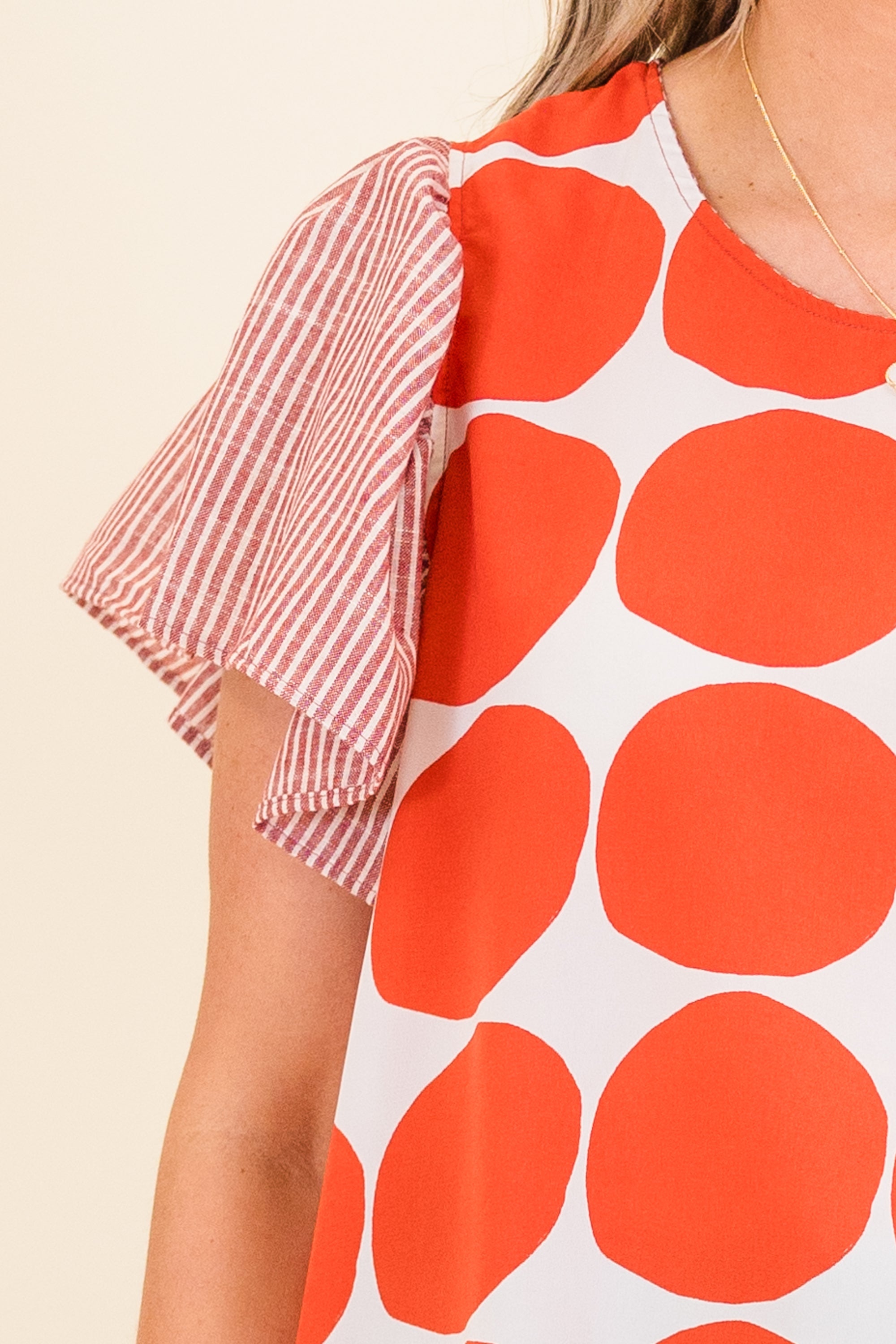 Groovy Pop Top, Red