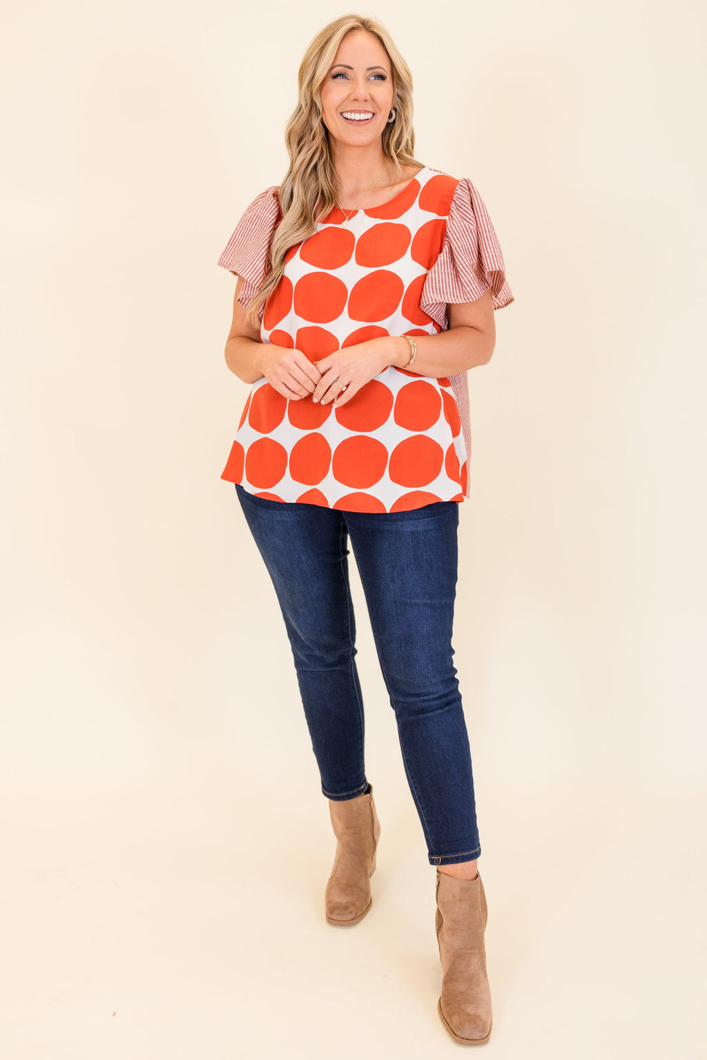 Groovy Pop Top, Red
